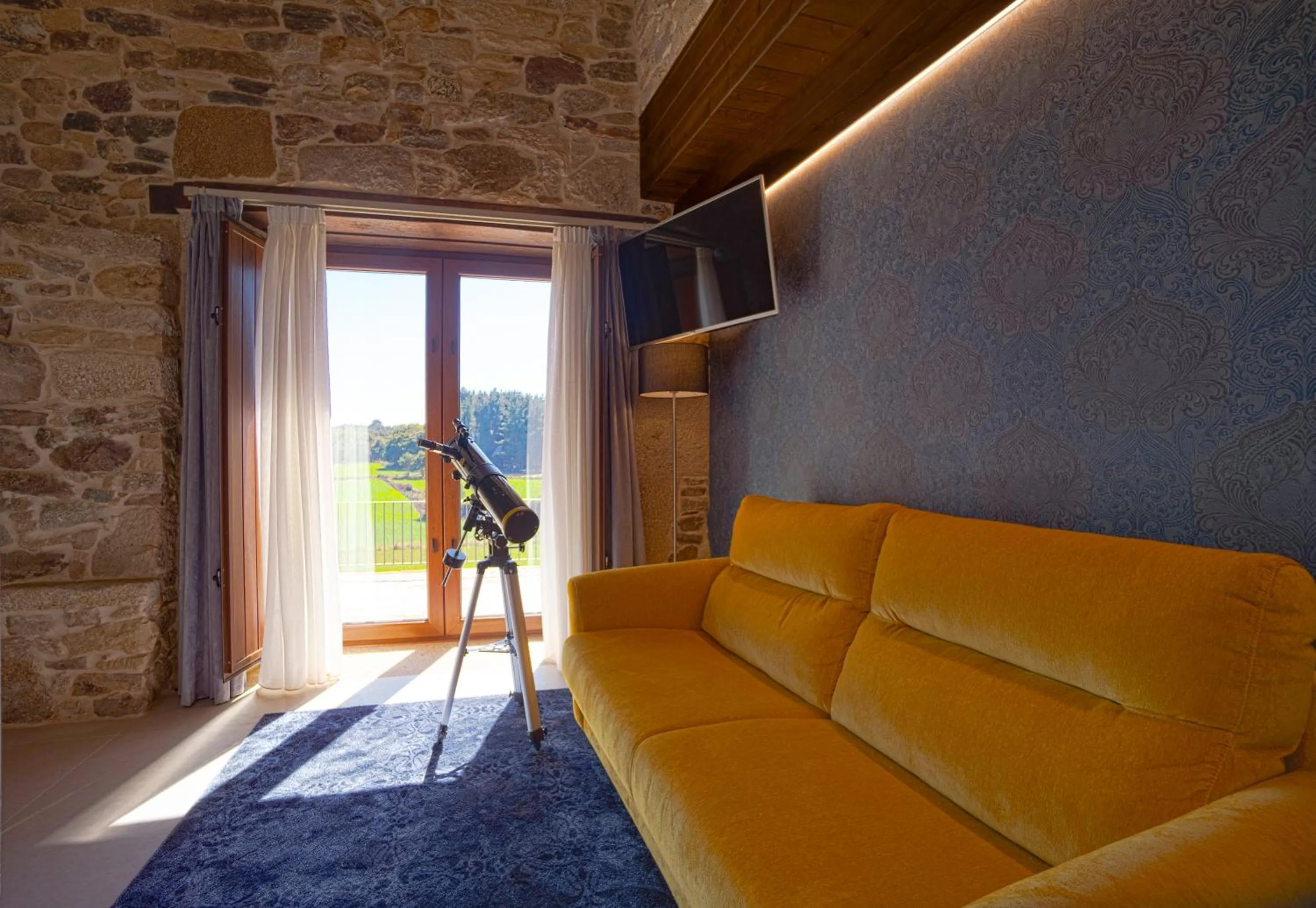 Living room in Hotel As Torres da Hermida