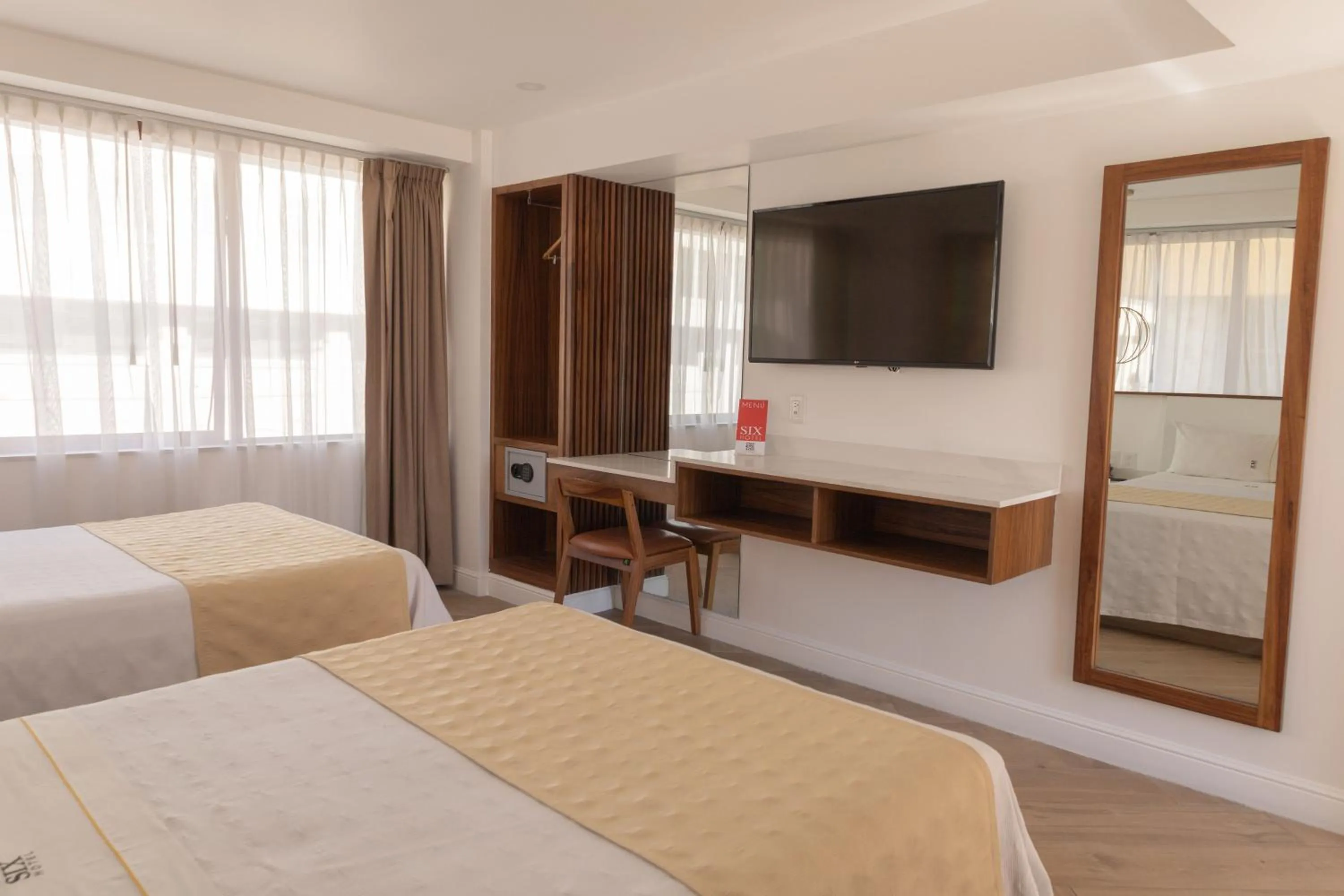 Bed in Six Hotel Guadalajara Degollado