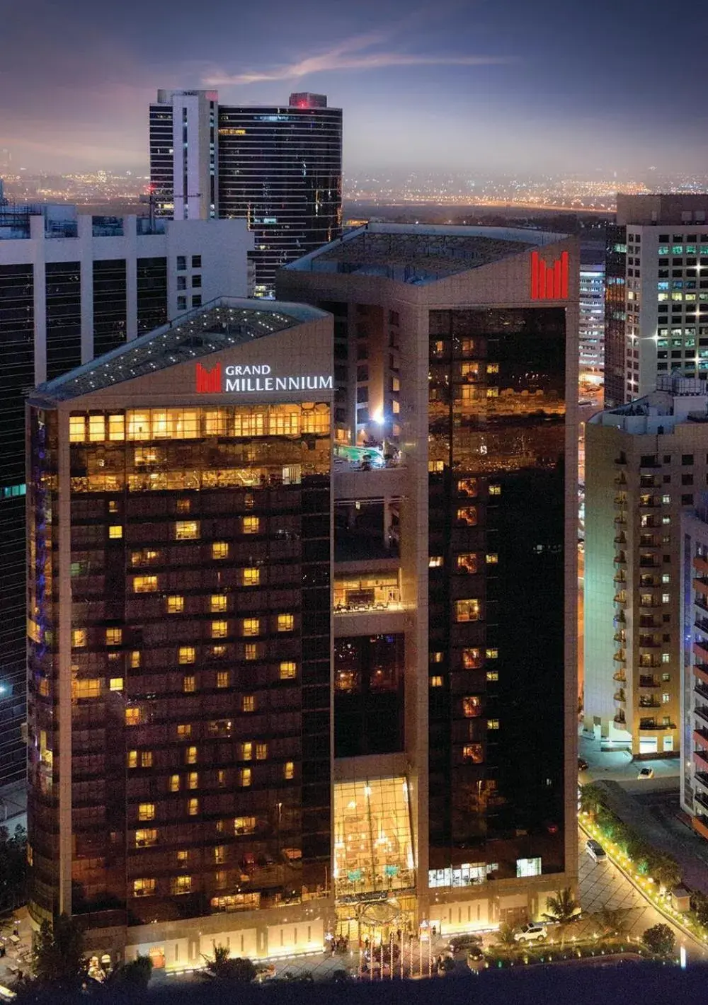 Property building in Grand Millennium Dubai Property building in Grand Millennium Dubai