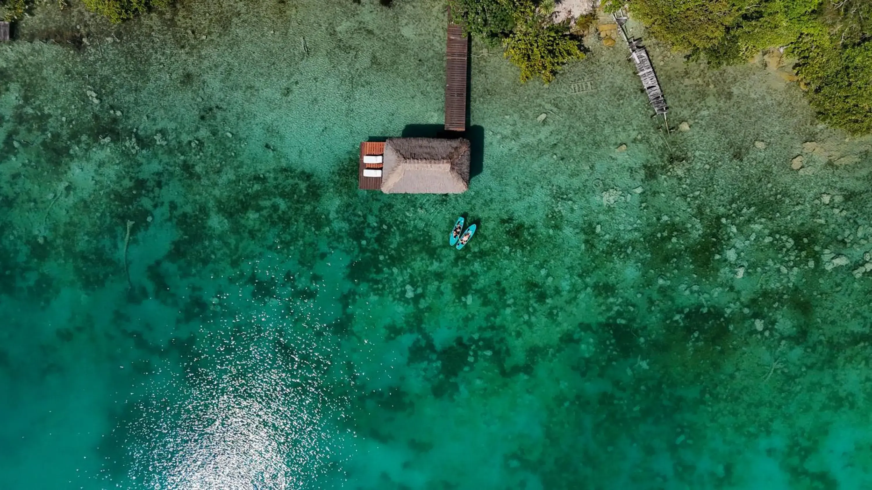 Lake view in Mikasa Bacalar Hotel Boutique, Lagoon Front Lake view in Mikasa Bacalar Hotel Boutique, Lagoon Front