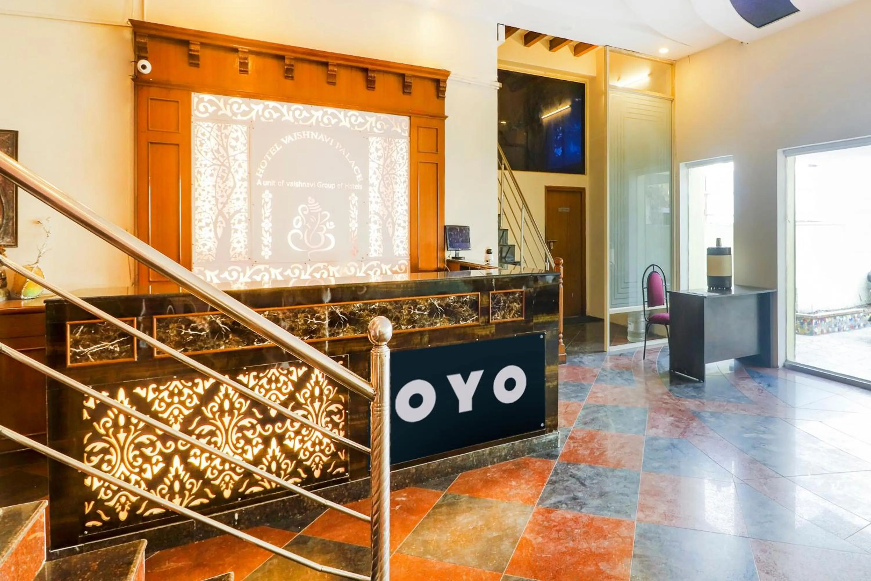 Lobby or reception in Super Hotel O Vaishnavi Palace