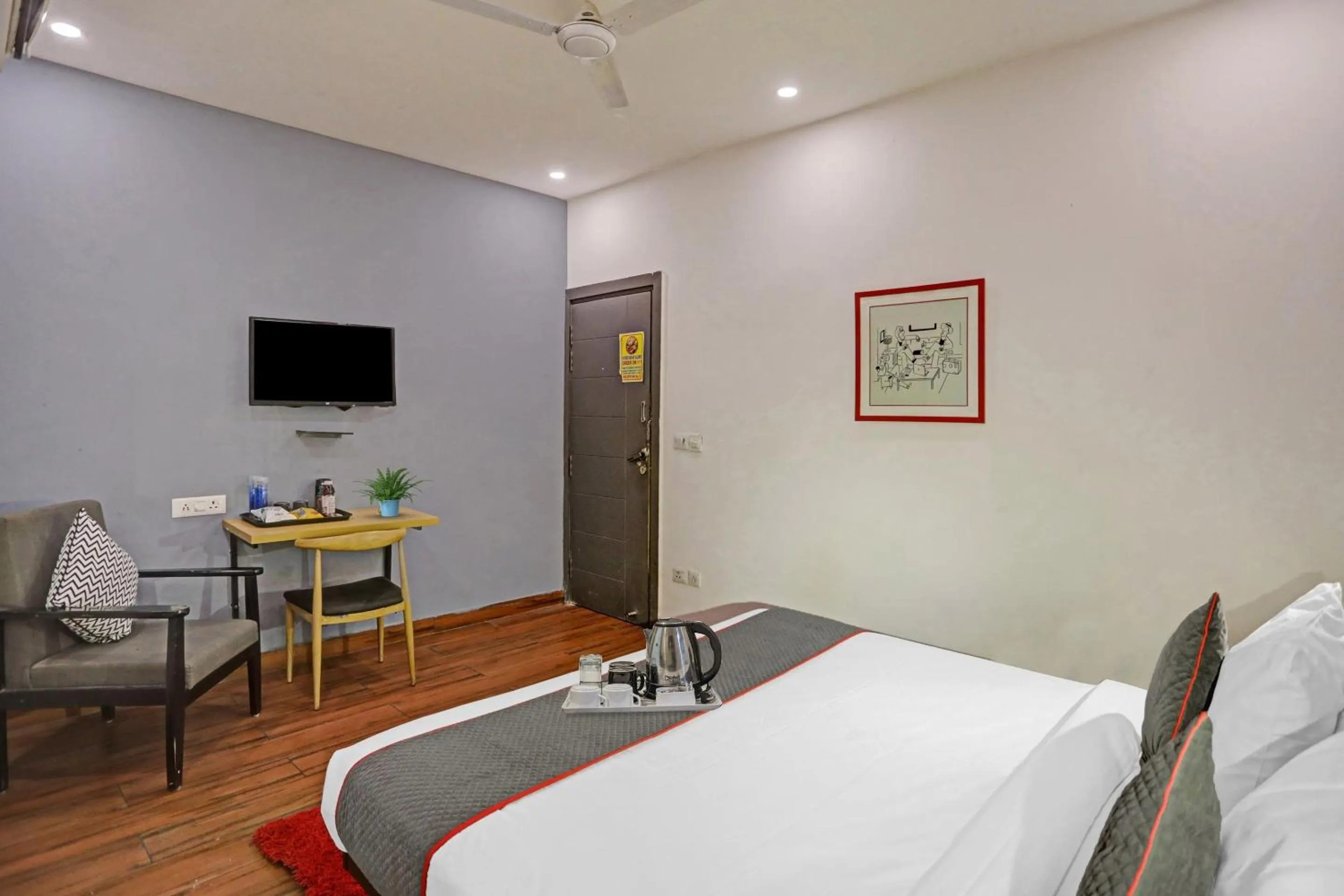 Bedroom, Bed in Townhouse 587 Sector 19