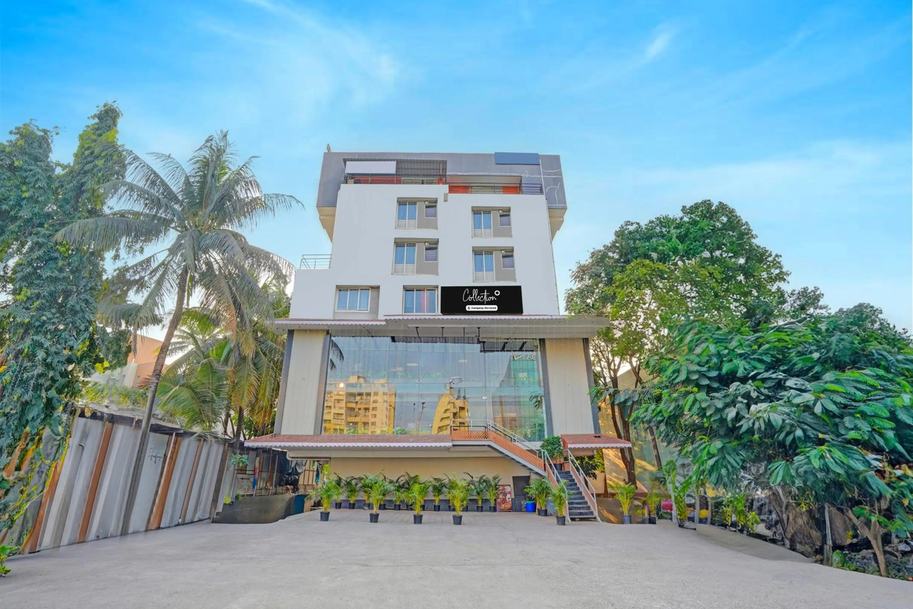 Facade/entrance in Super Collection O Baner Hillview Pune Formerly Siri Lodge