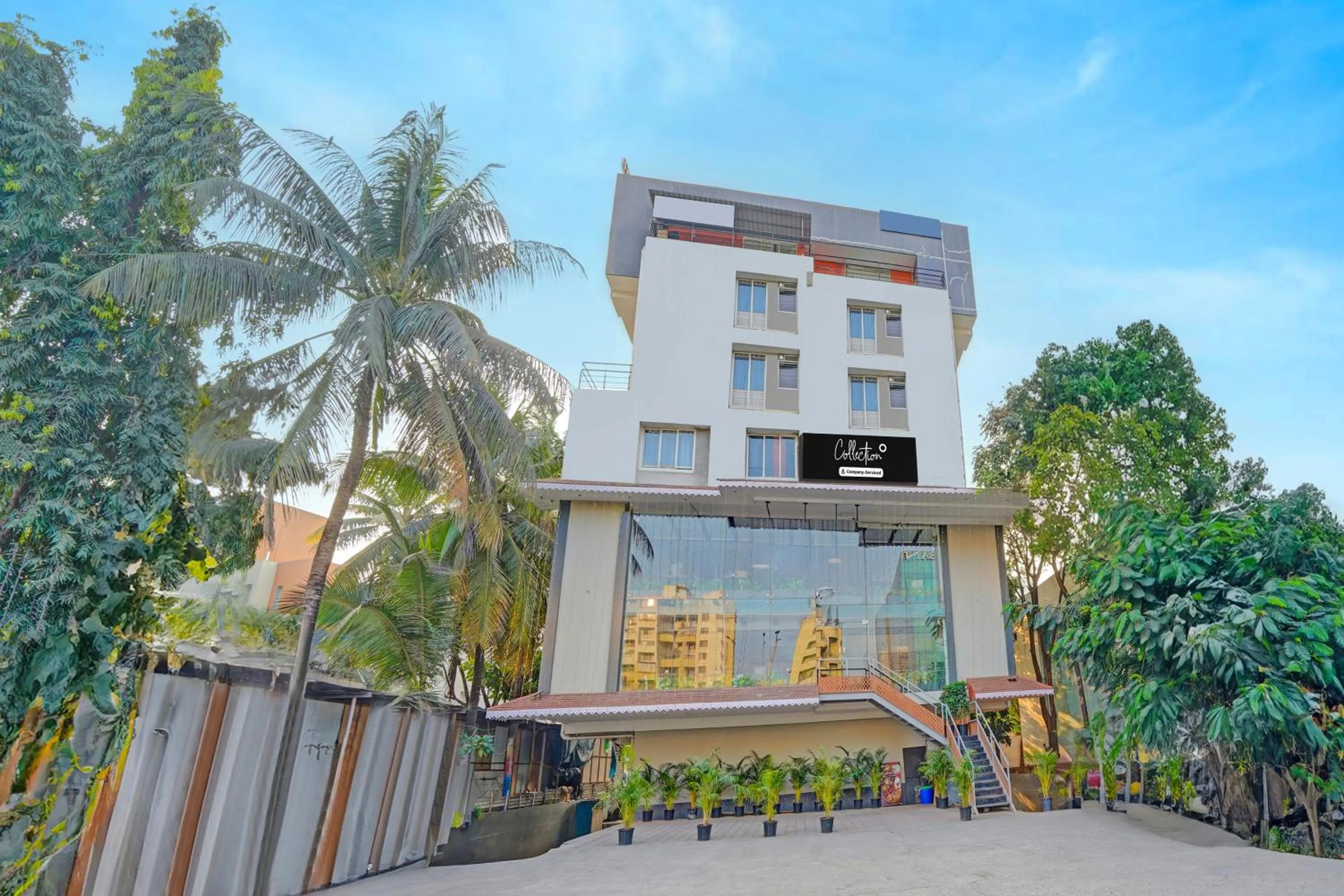 Facade/entrance in Super Collection O Baner Hillview Pune Formerly Siri Lodge