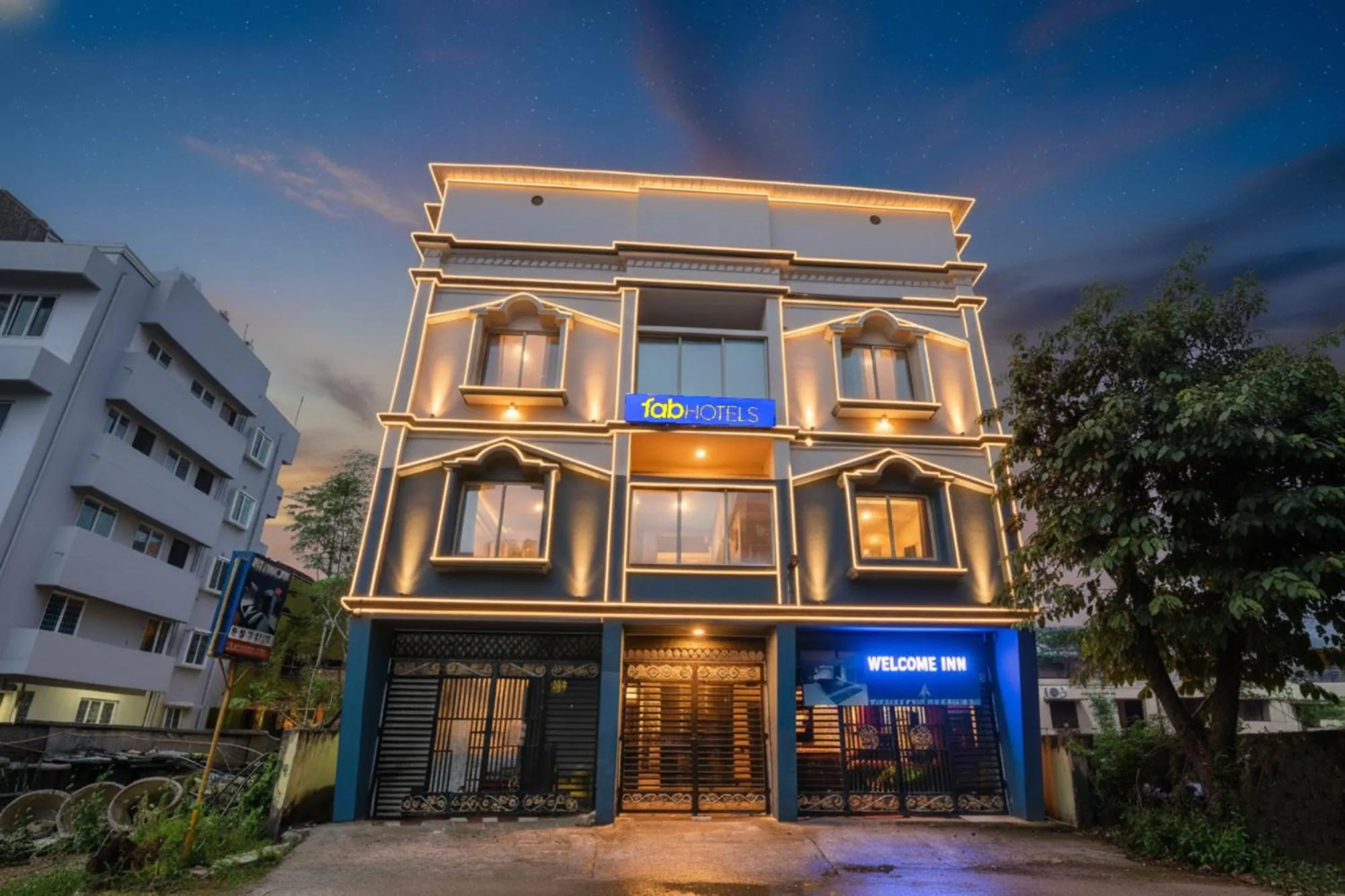 Property building in FabHotel Welcome Inn I - Nr DN Regalia Mall