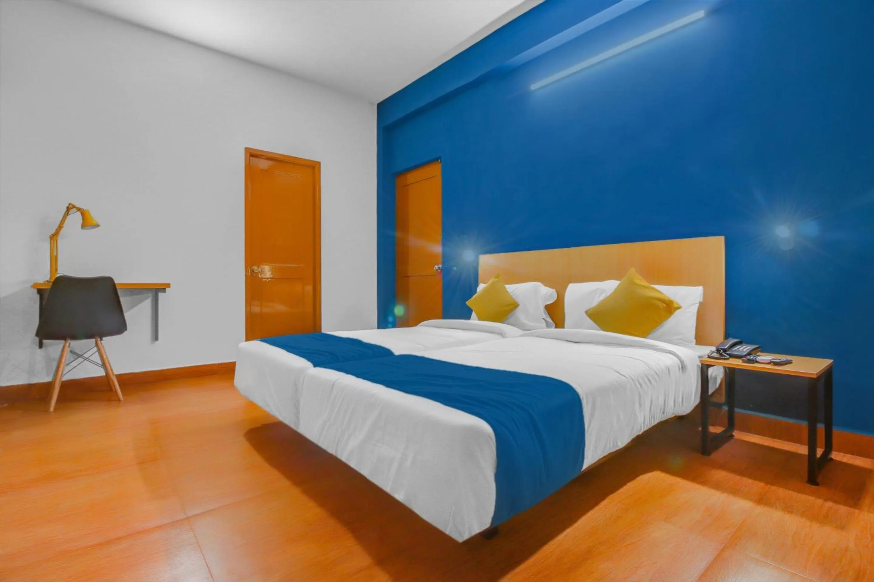 Bedroom, Bed in Hotel O Harma Residency Near Jazz Cinemas Luxe