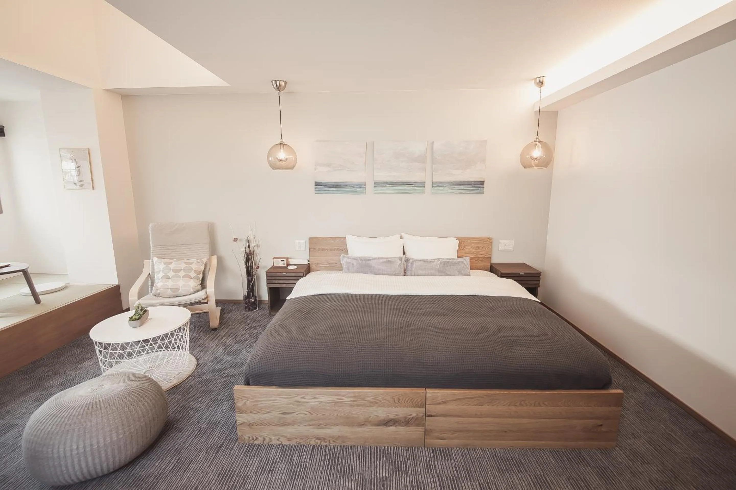 Bed in Monoka Hotel Ginza