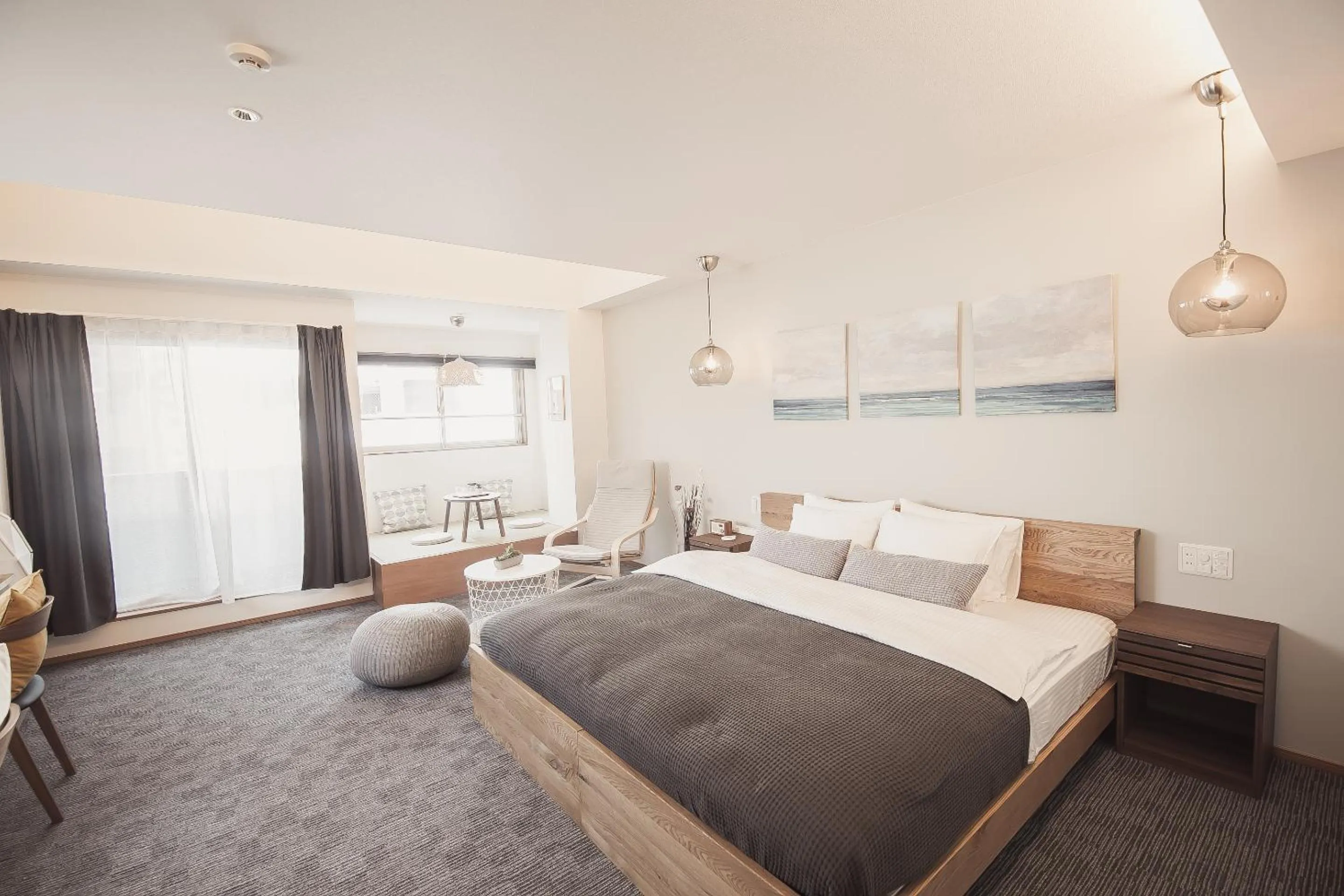 Bed in Monoka Hotel Ginza