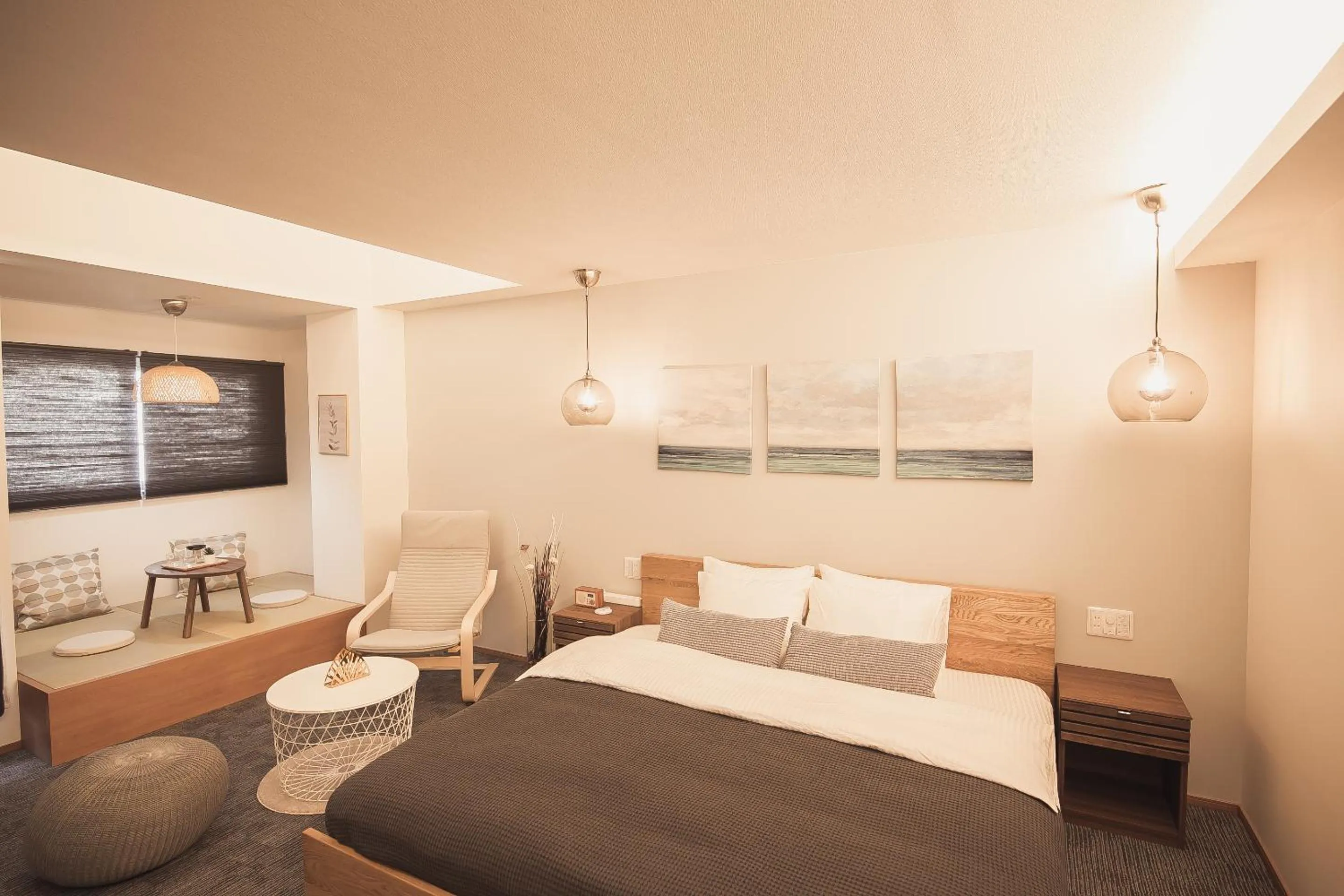 Bed in Monoka Hotel Ginza