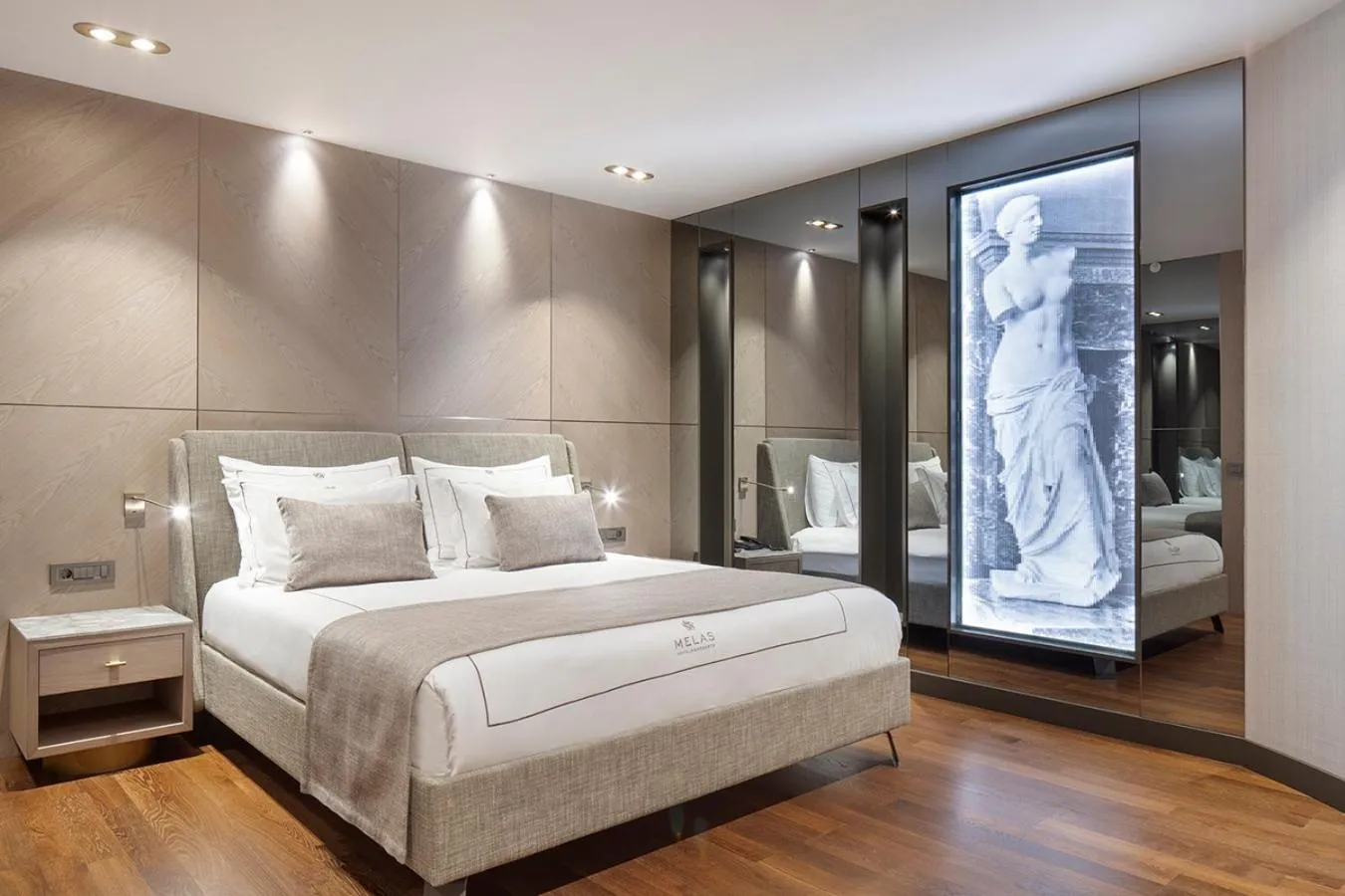 Bed in Melas Hotel Istanbul