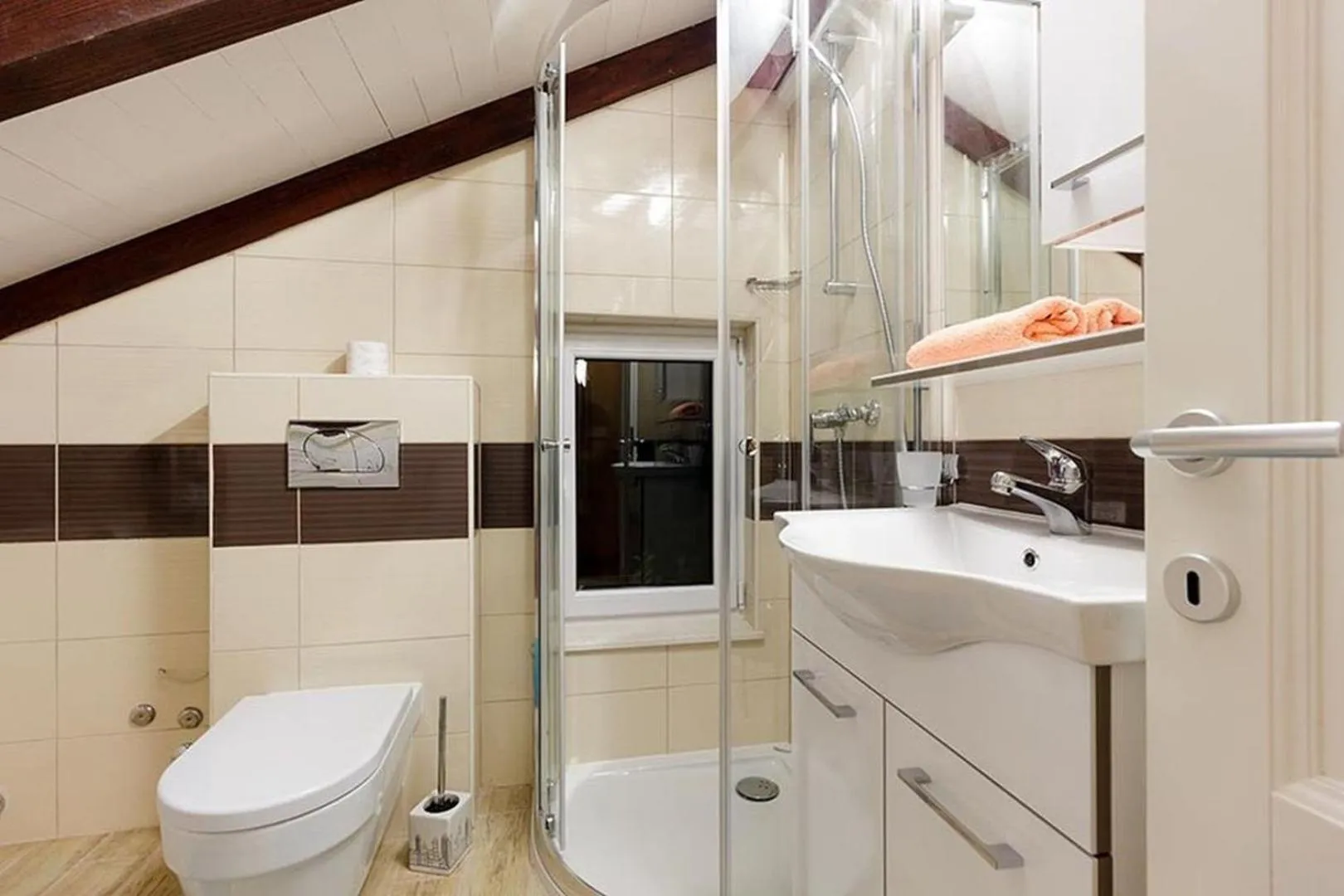 Shower in Luxury Beachfront Villa Dalmatino Trogir with private pool right at the beach in Okrug Gornji - Ciovo