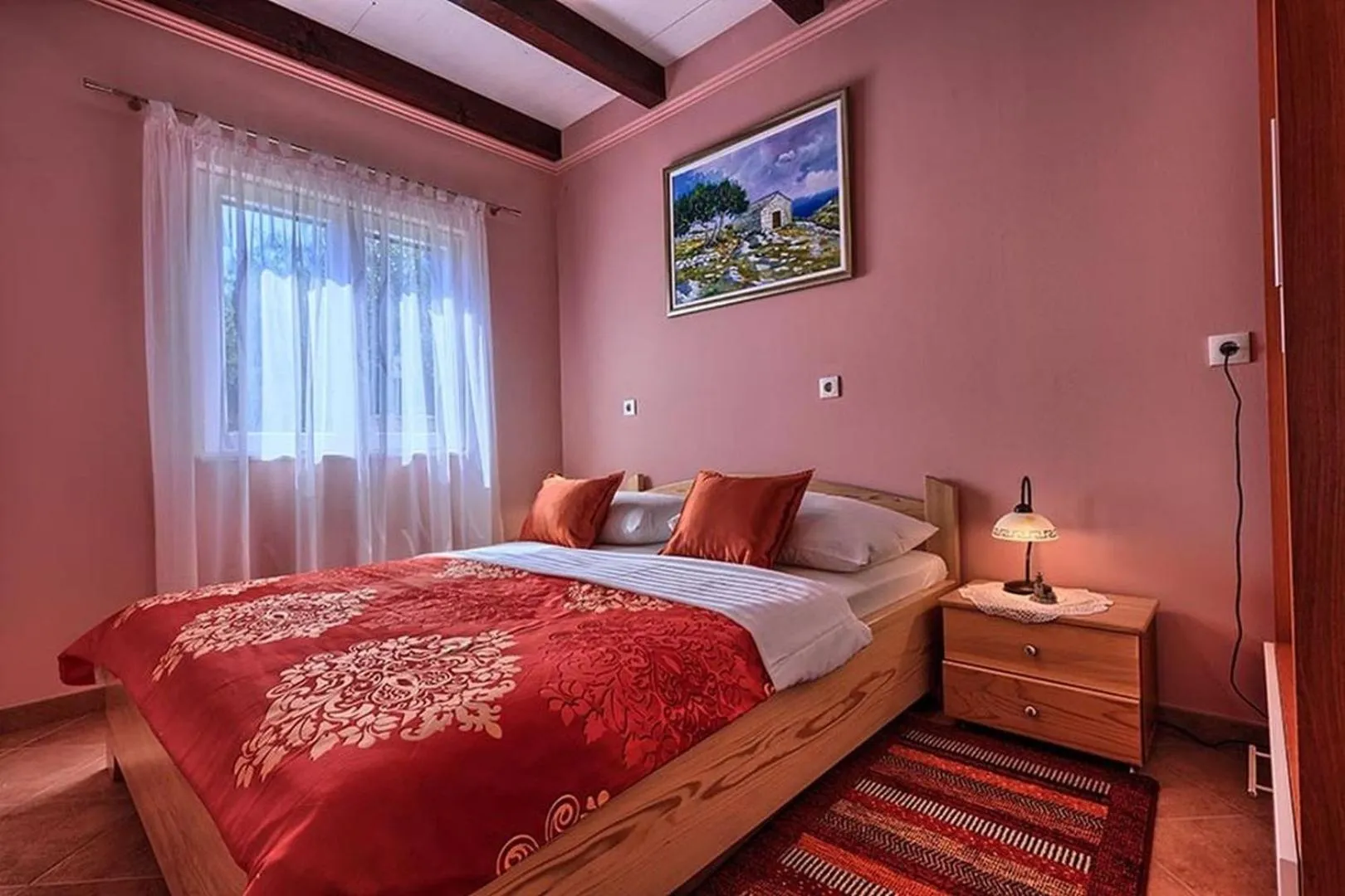 Bed in Luxury Beachfront Villa Dalmatino Trogir with private pool right at the beach in Okrug Gornji - Ciovo