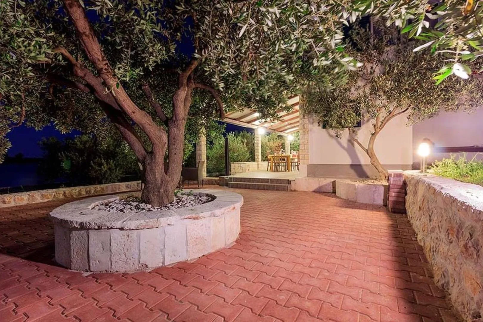 Property building in Luxury Beachfront Villa Dalmatino Trogir with private pool right at the beach in Okrug Gornji - Ciovo