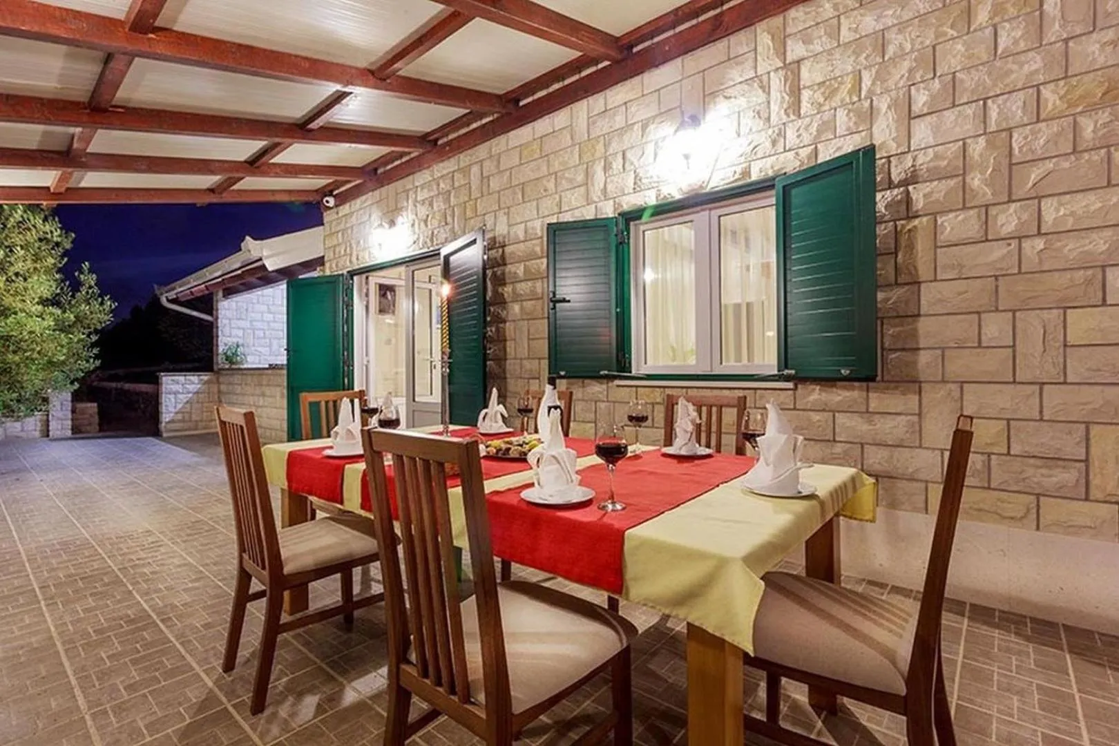 Property building in Luxury Beachfront Villa Dalmatino Trogir with private pool right at the beach in Okrug Gornji - Ciovo