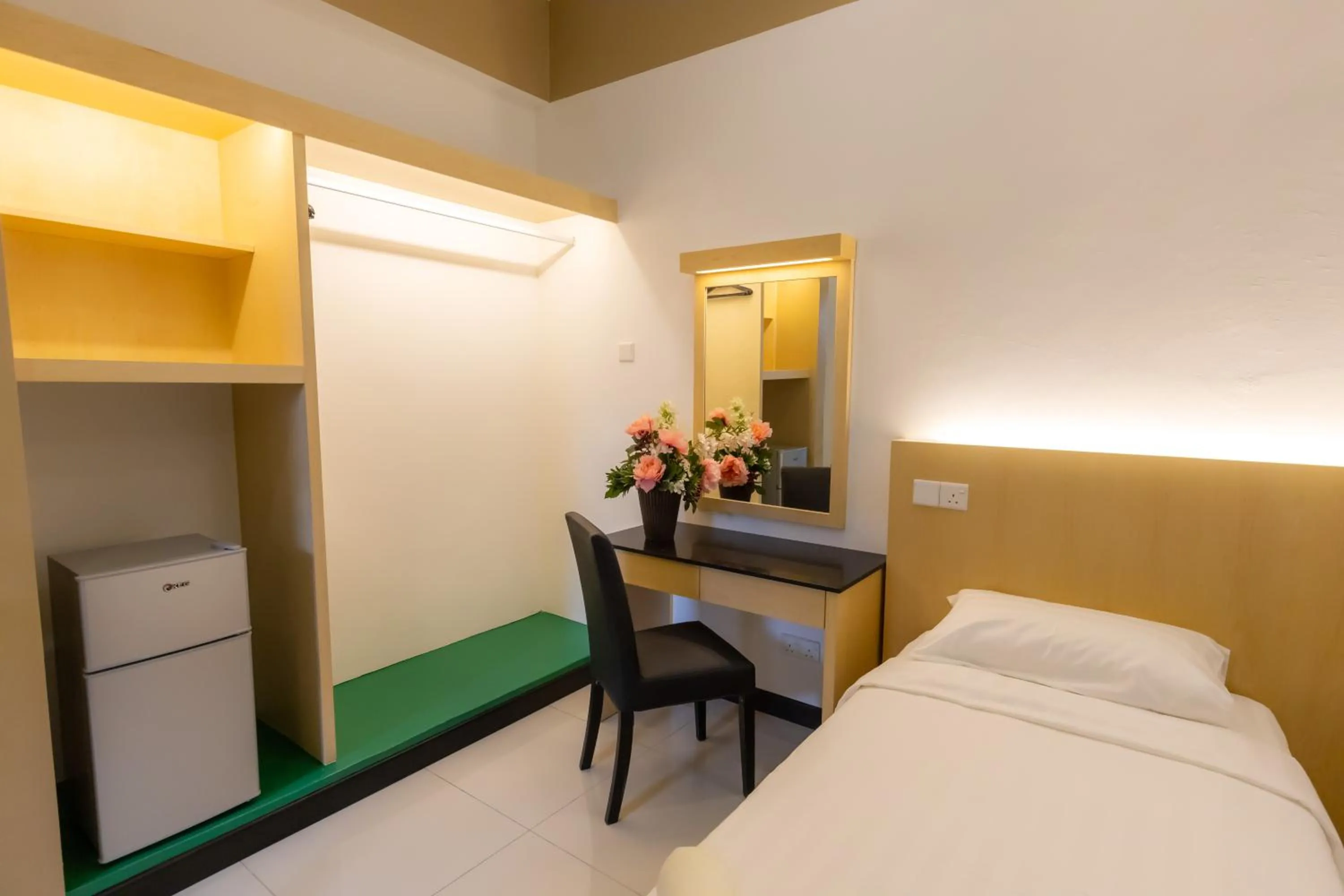 Bed in Scott Service Suites