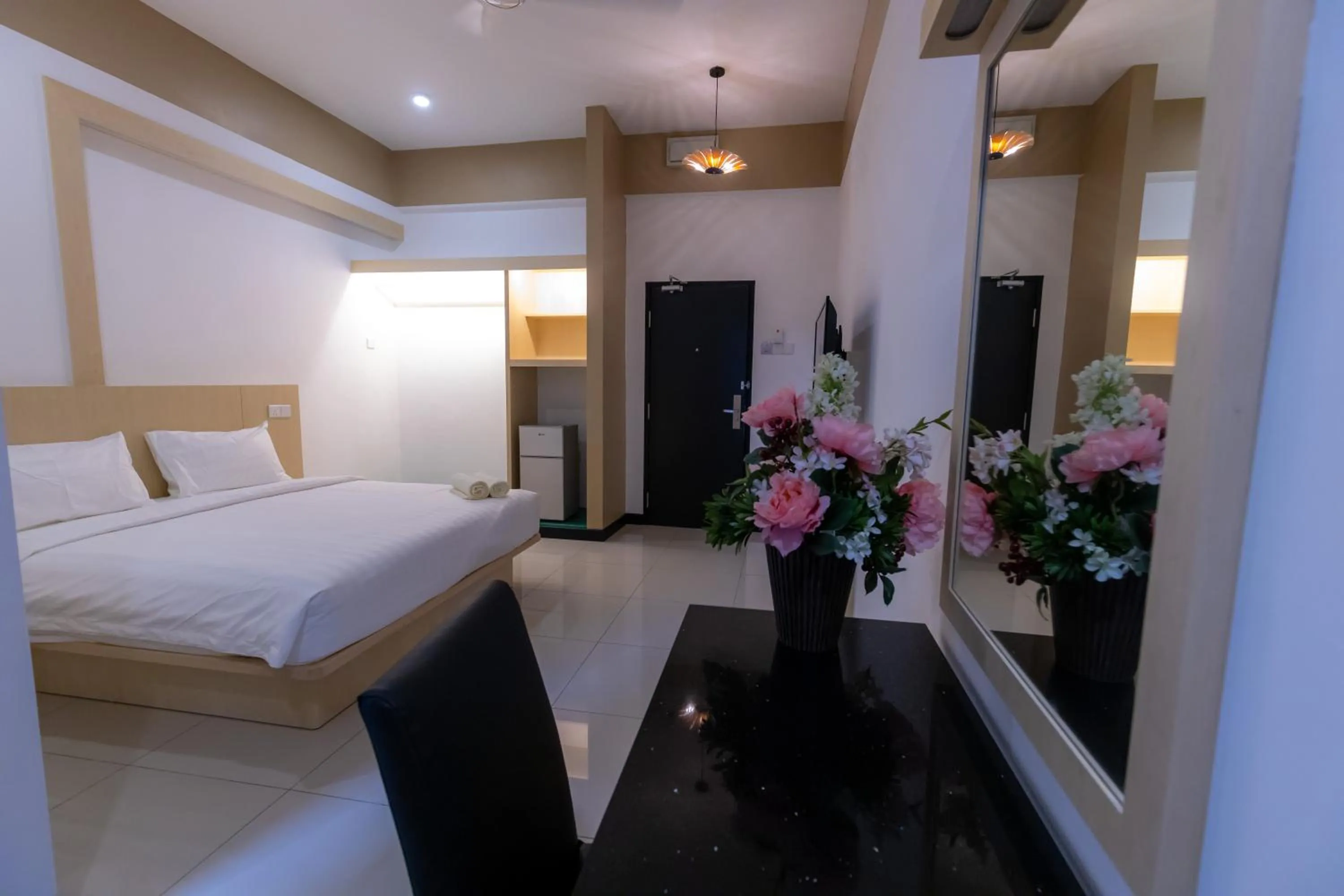 Bed in Scott Service Suites