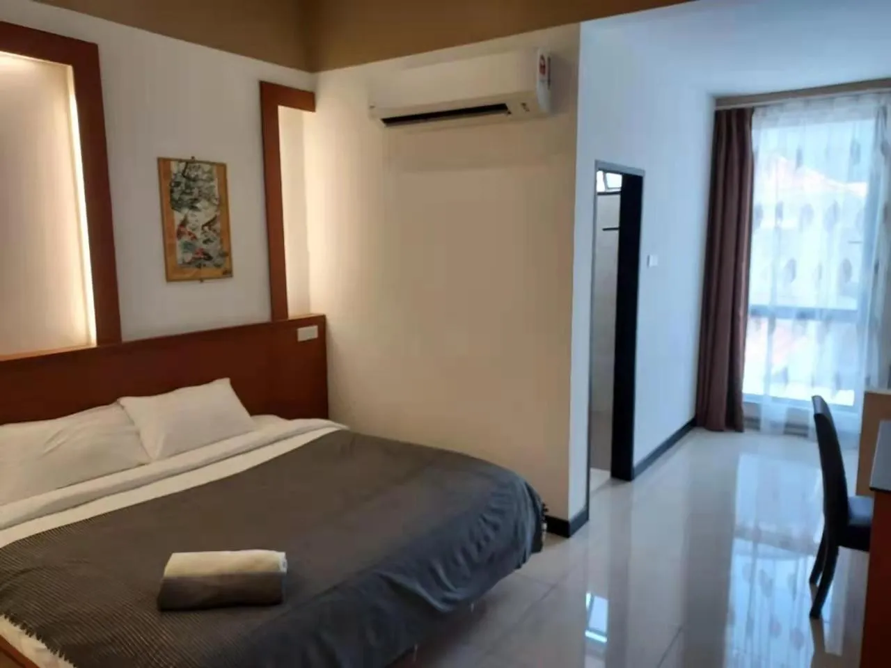 Bed in Scott Service Suites