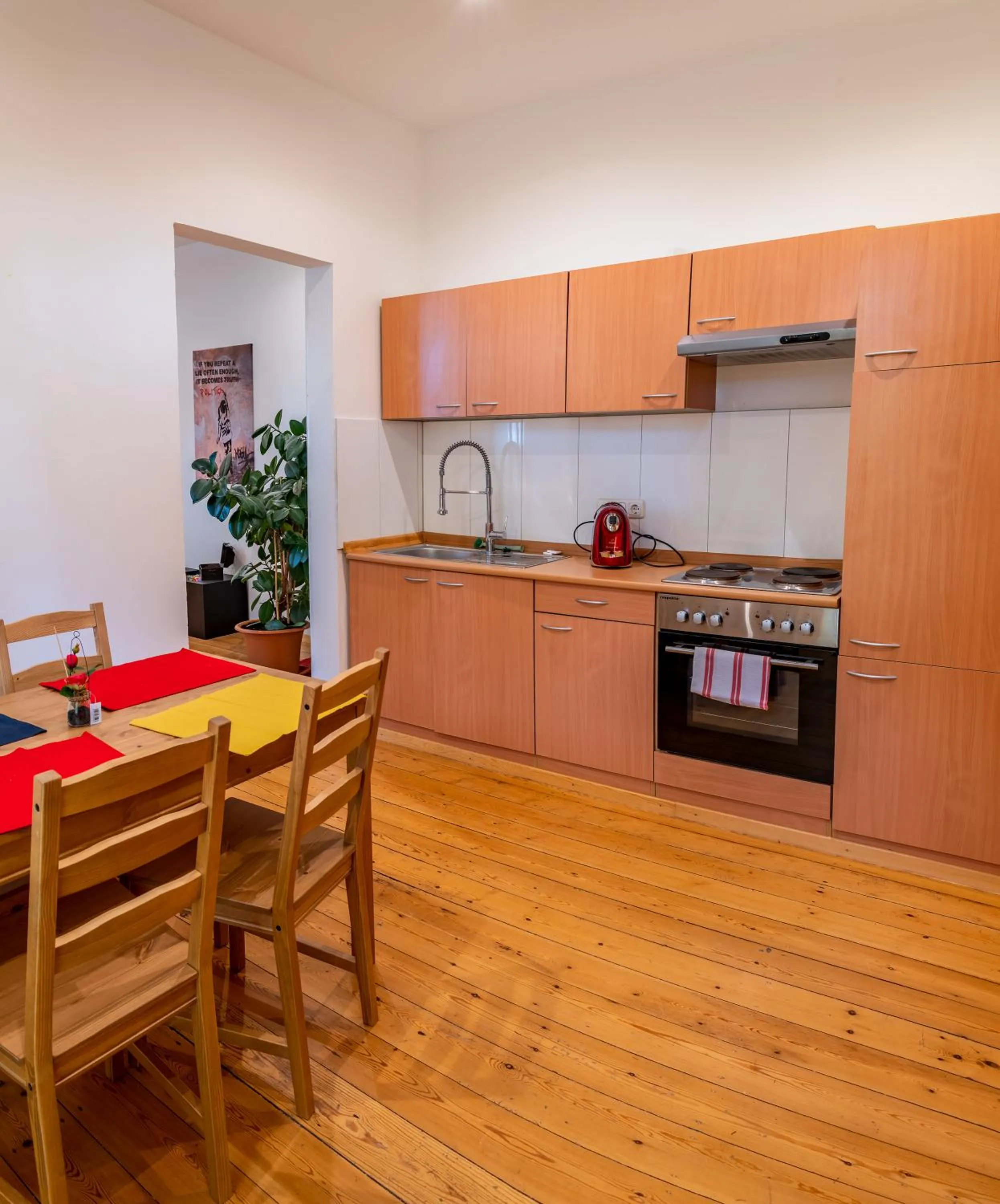 Kitchen or kitchenette in Seaside‘s Villa Kunterbunt