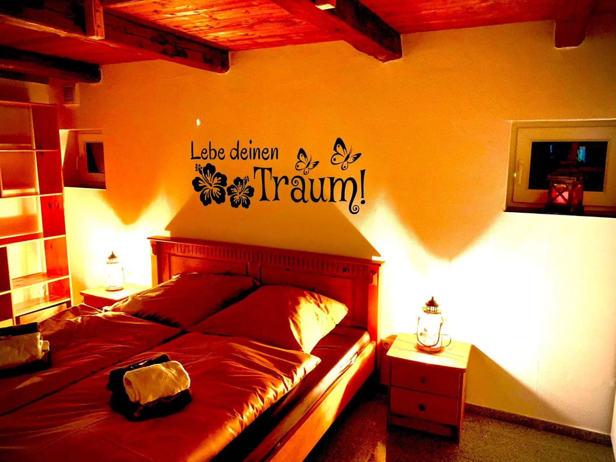 Bedroom, Bed in Seaside‘s Villa Kunterbunt