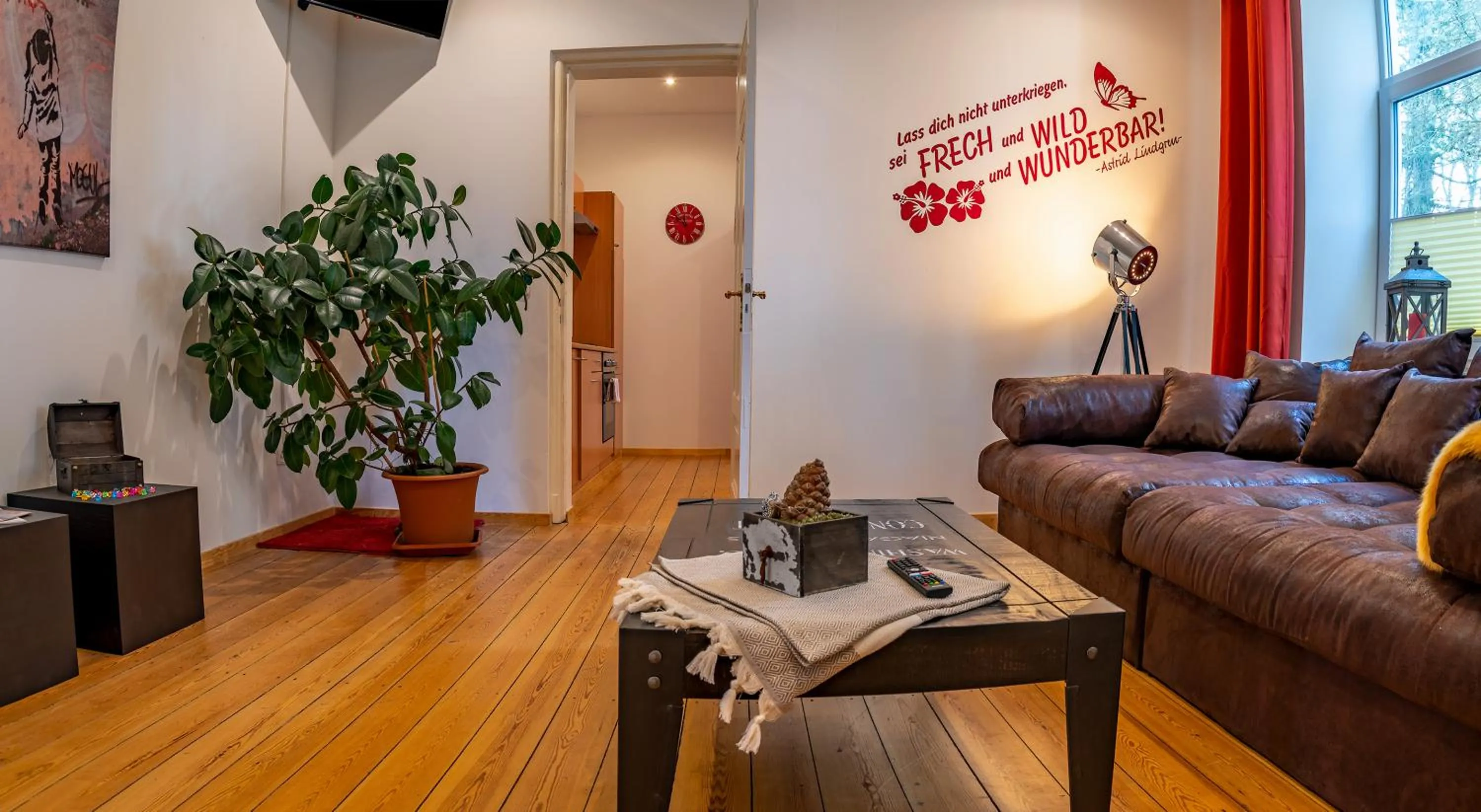 Living room in Seaside‘s Villa Kunterbunt