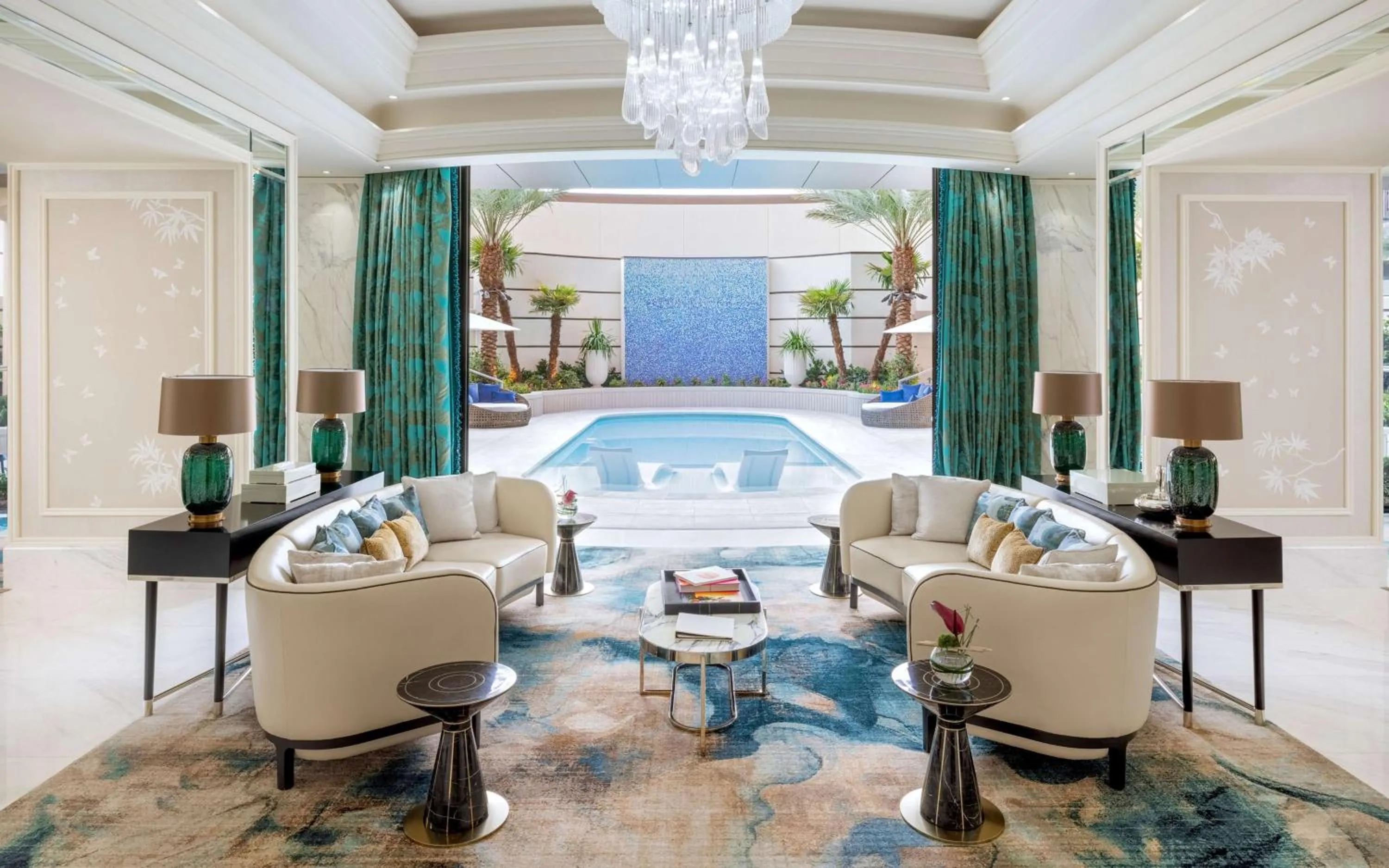 Living room in Crockfords Las Vegas, LXR Hotels & Resorts at Resorts World