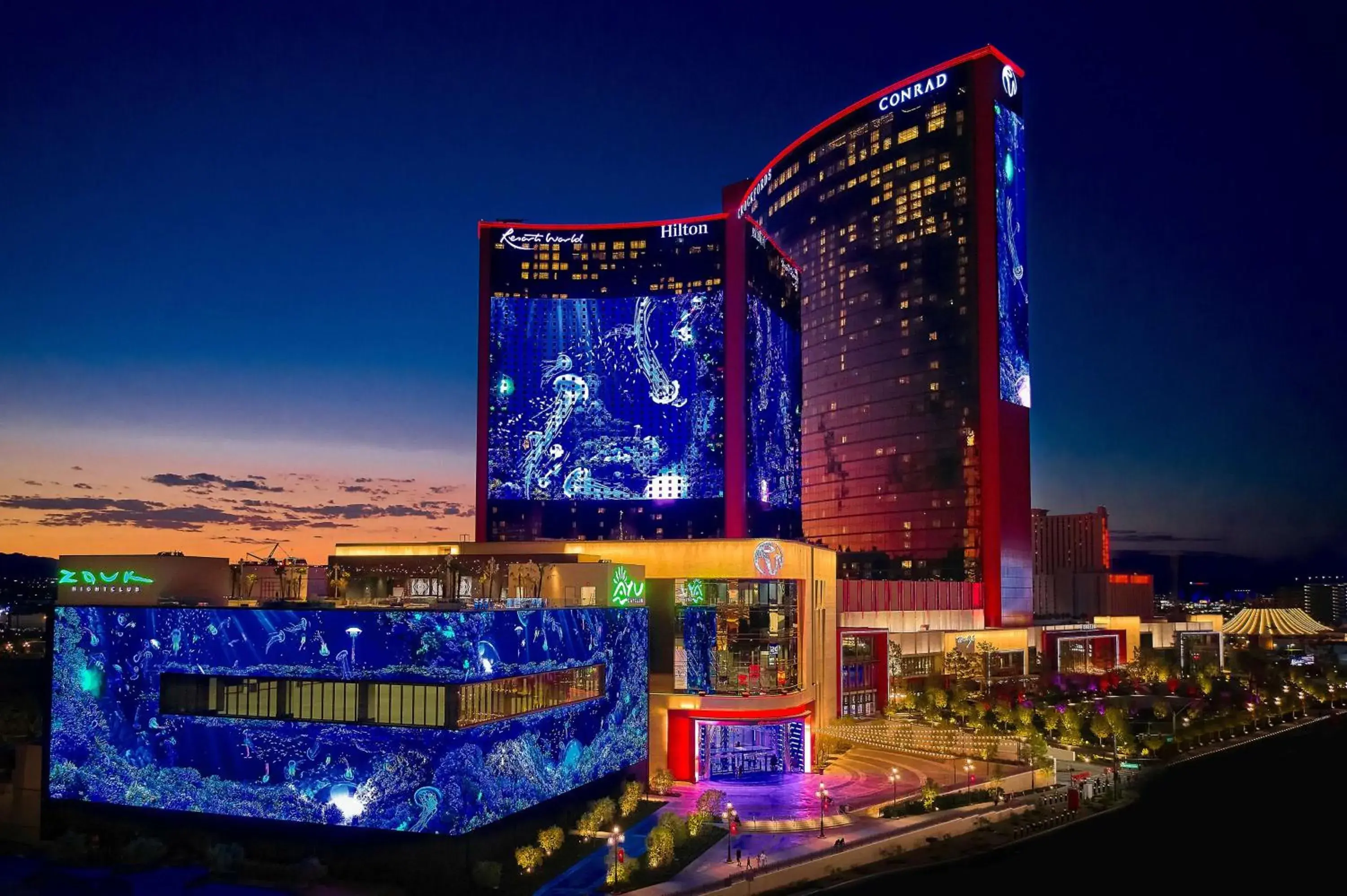 Property building in Crockfords Las Vegas, LXR Hotels & Resorts at Resorts World Property building in Crockfords Las Vegas, LXR Hotels & Resorts at Resorts World