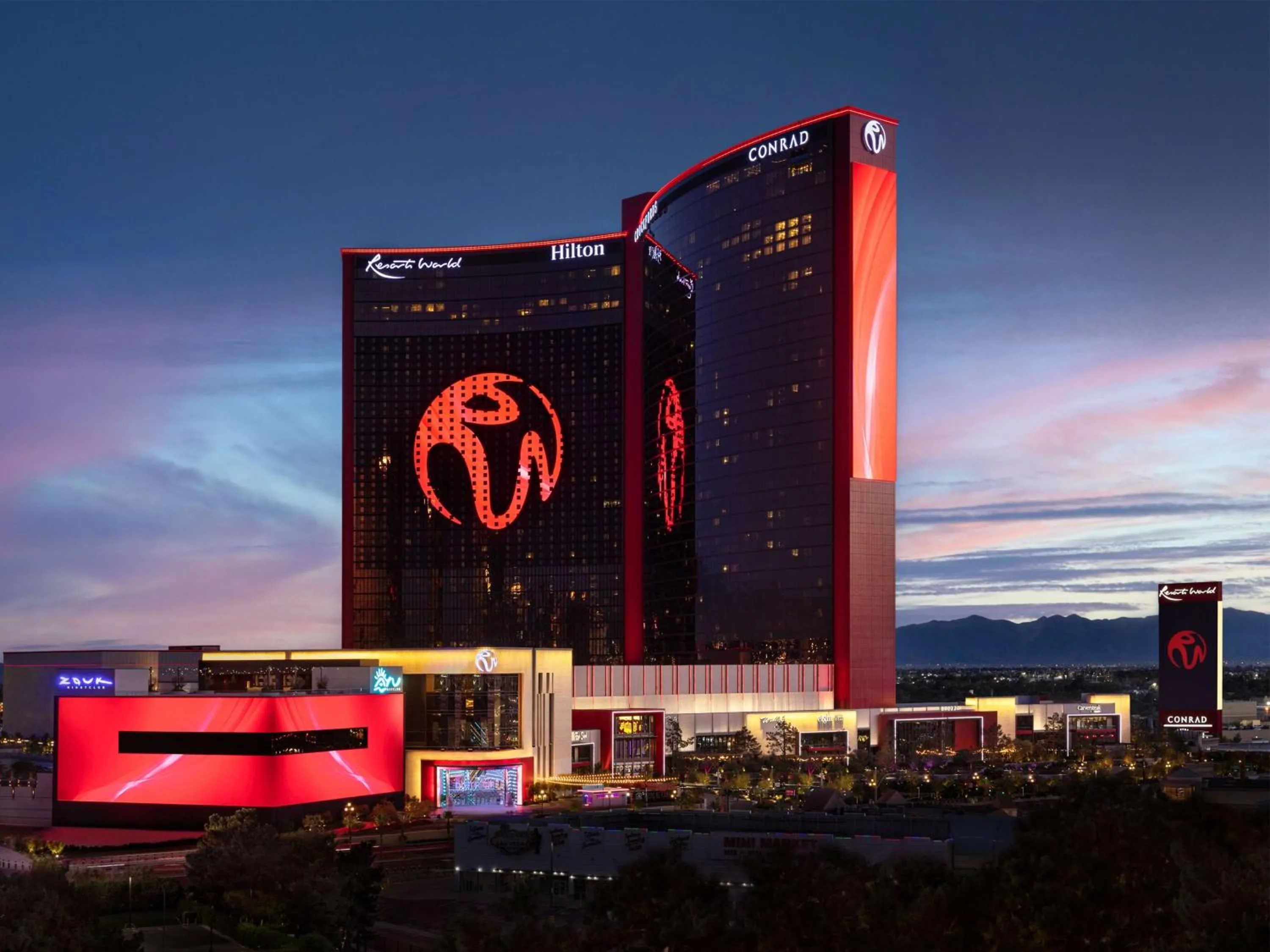 Property building in Crockfords Las Vegas, LXR Hotels & Resorts at Resorts World