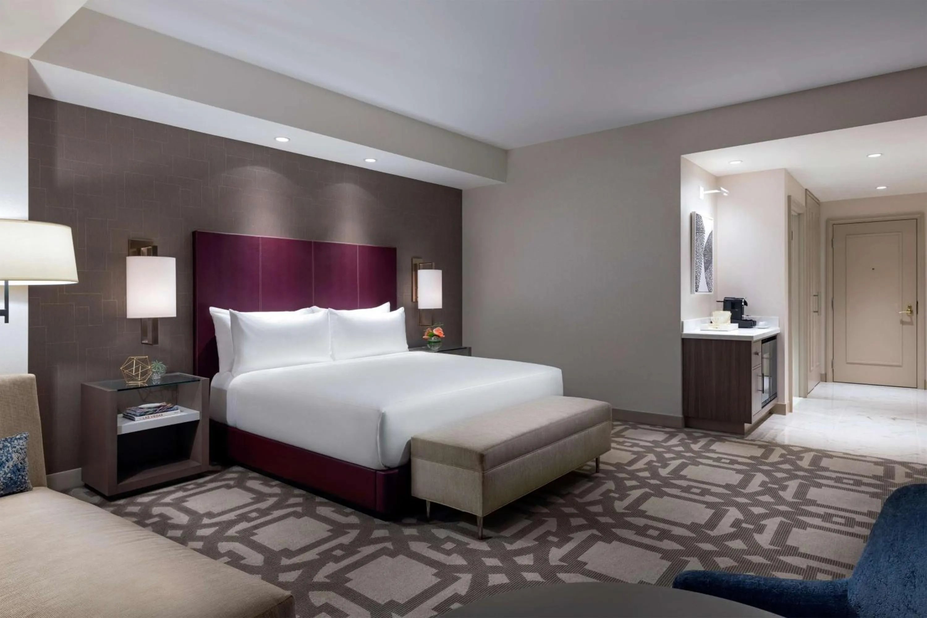 Bed in Crockfords Las Vegas, LXR Hotels & Resorts at Resorts World
