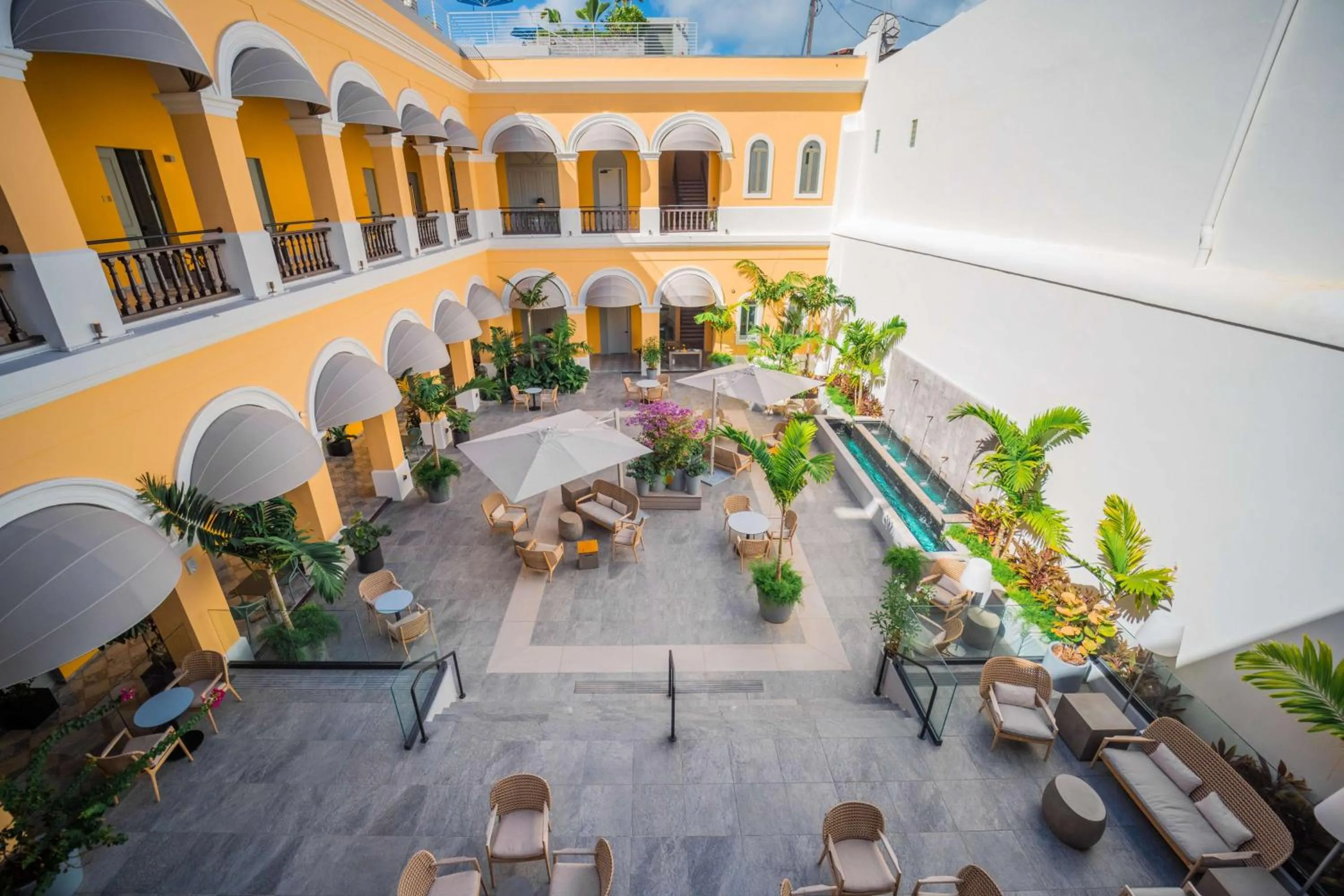Inner courtyard view in Palacio Provincial San Juan, Adults only, Curio Collection by Hilton