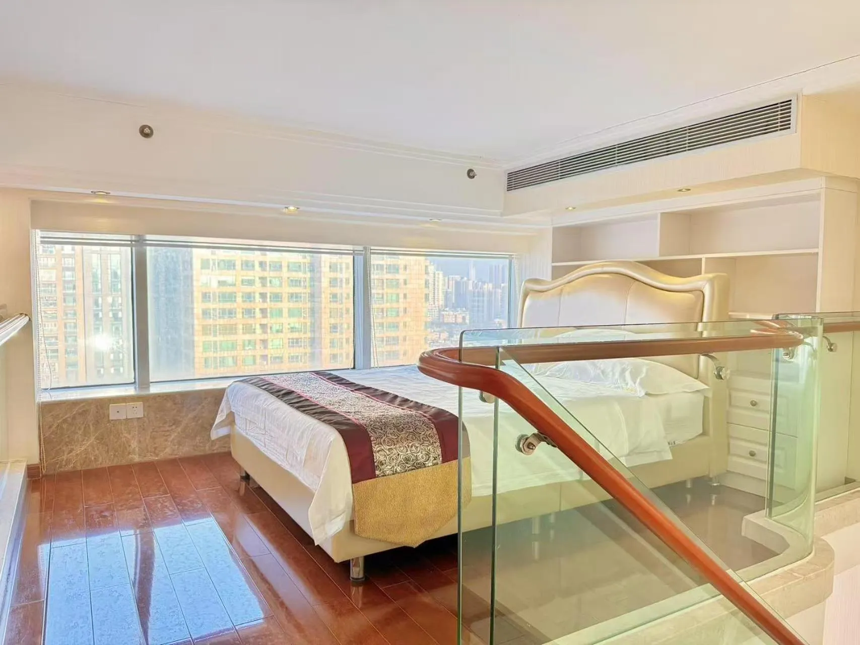 Bedroom, Bed in Barton International Residence Guangzhou - located in the city center adjacent to Beijing Road Pedestrian Street and Dafo Temple and close to the subway