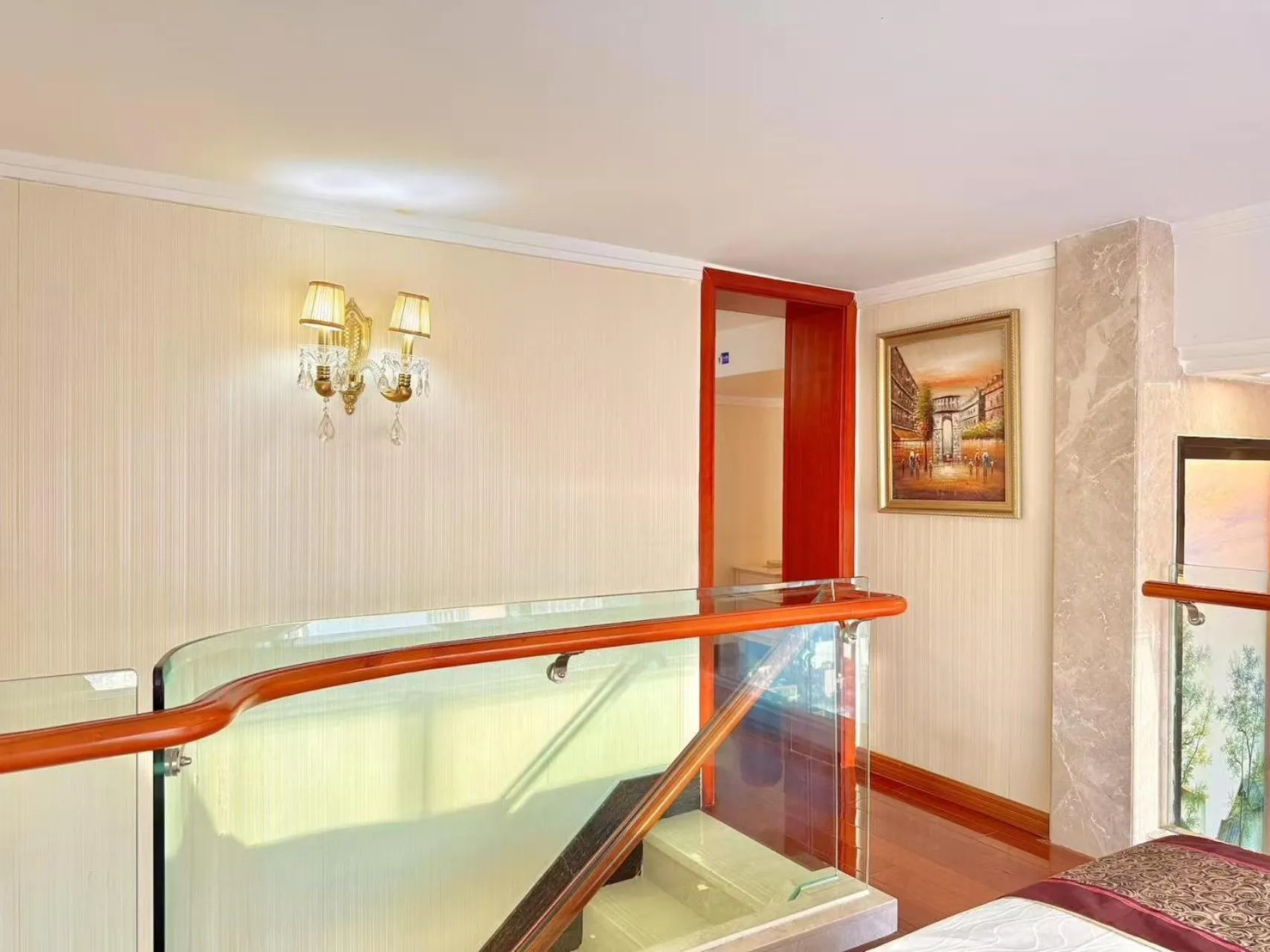 Bedroom, Bed in Barton International Residence Guangzhou - located in the city center adjacent to Beijing Road Pedestrian Street and Dafo Temple and close to the subway