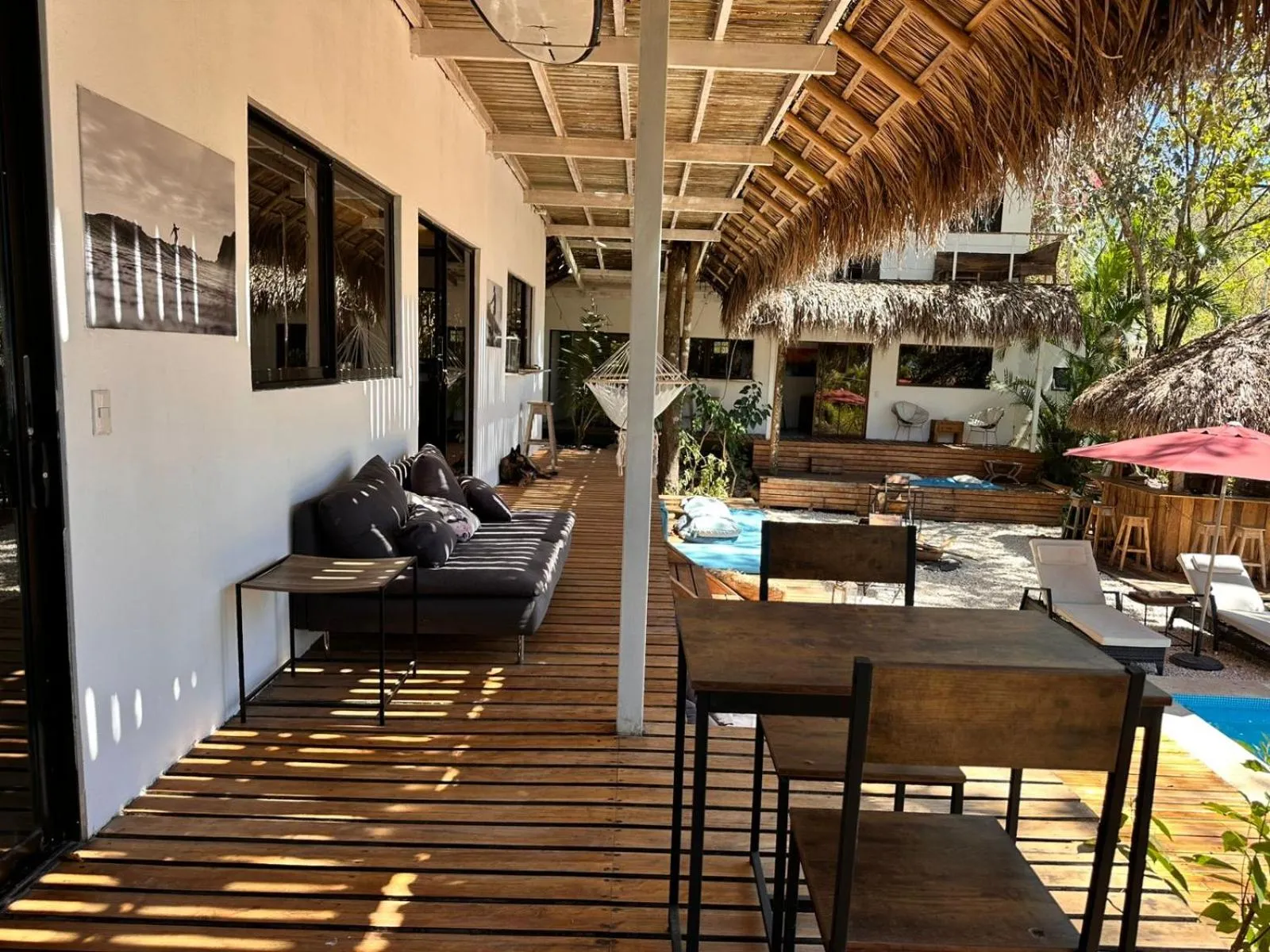 Patio in La Sana Surf Hotel, Playa Carmen