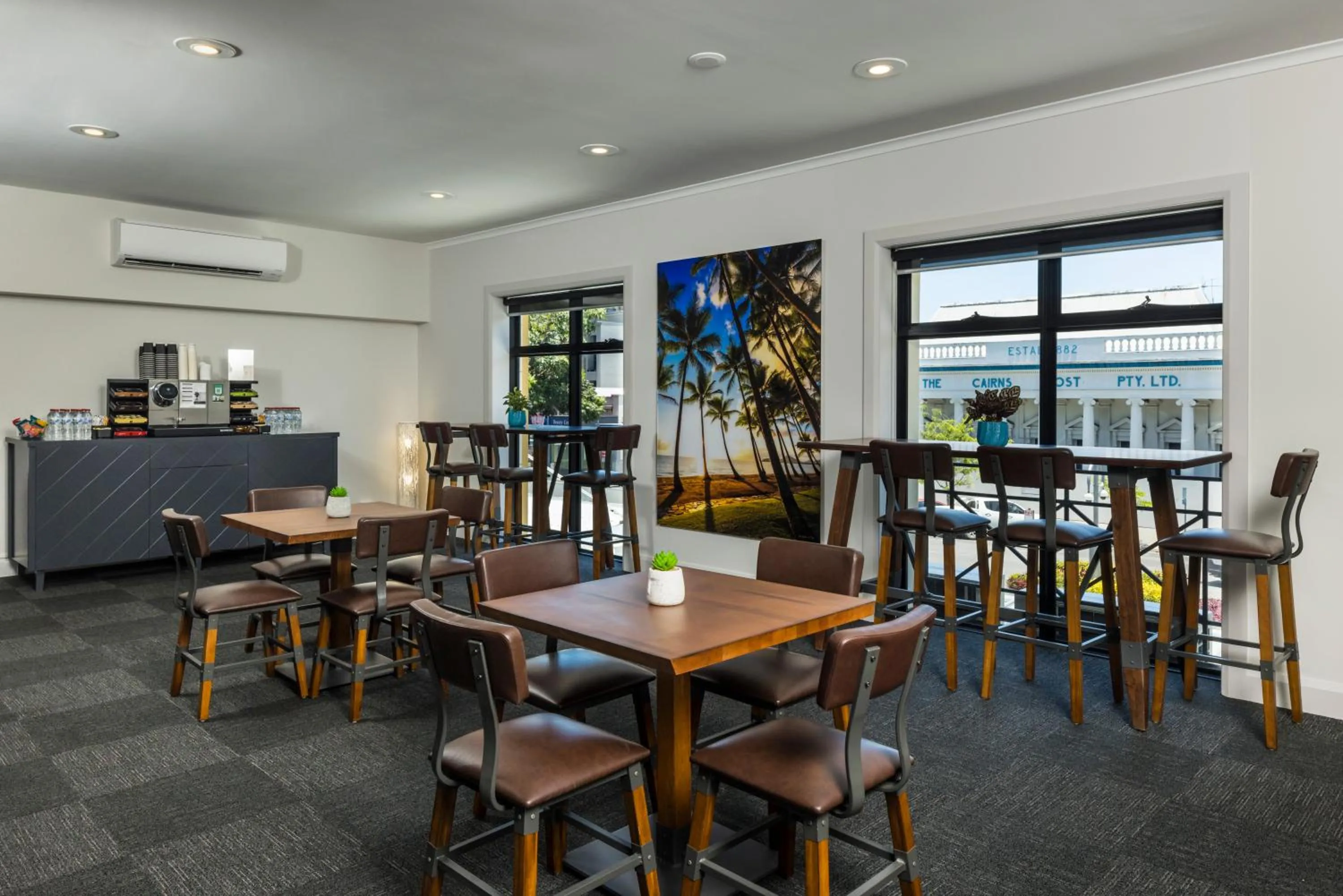 Communal lounge/ TV room in The Abbott Boutique Hotel