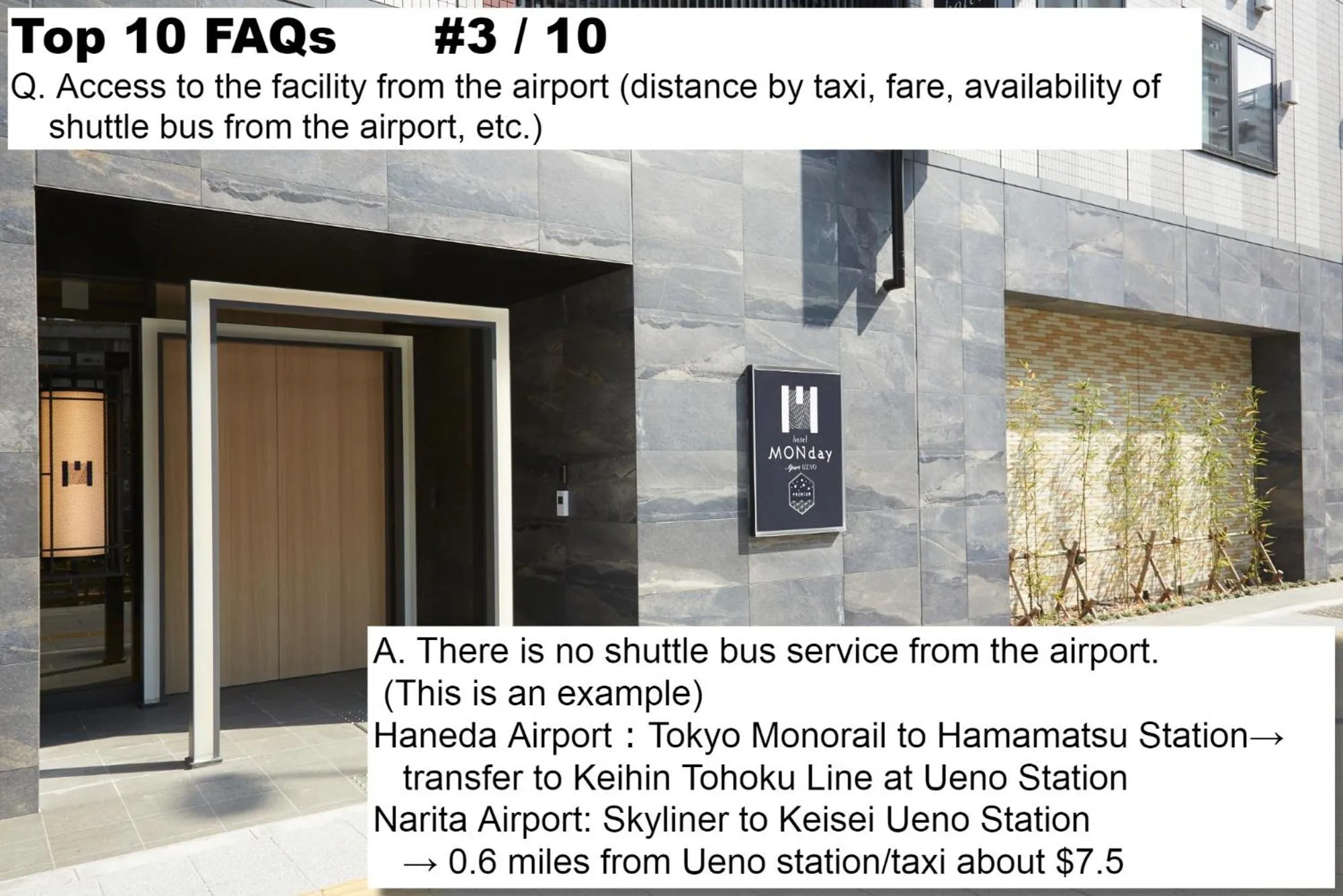 Property building in MONday Apart Premium UENO