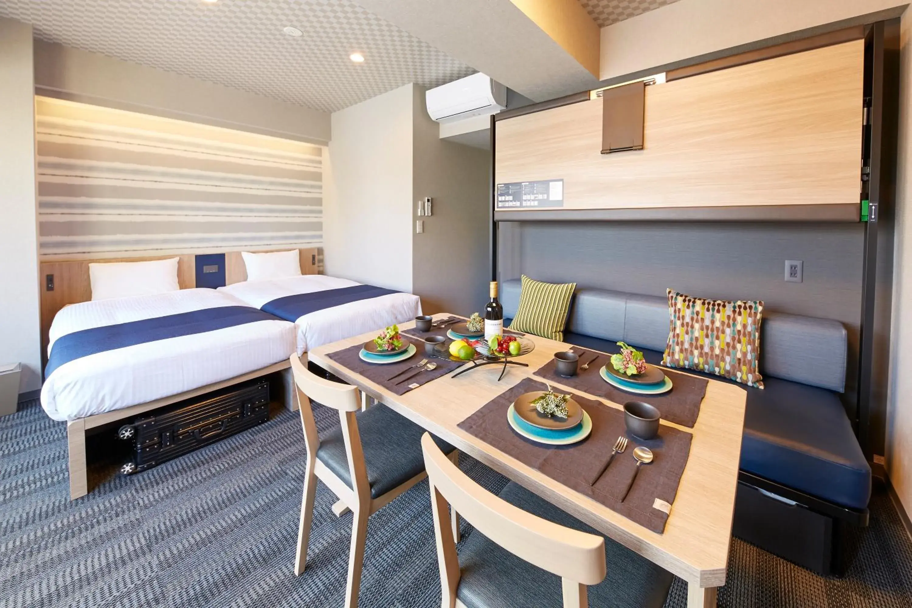 Bed in MONday Apart Premium Ginza Shintomicho Bed in MONday Apart Premium Ginza Shintomicho