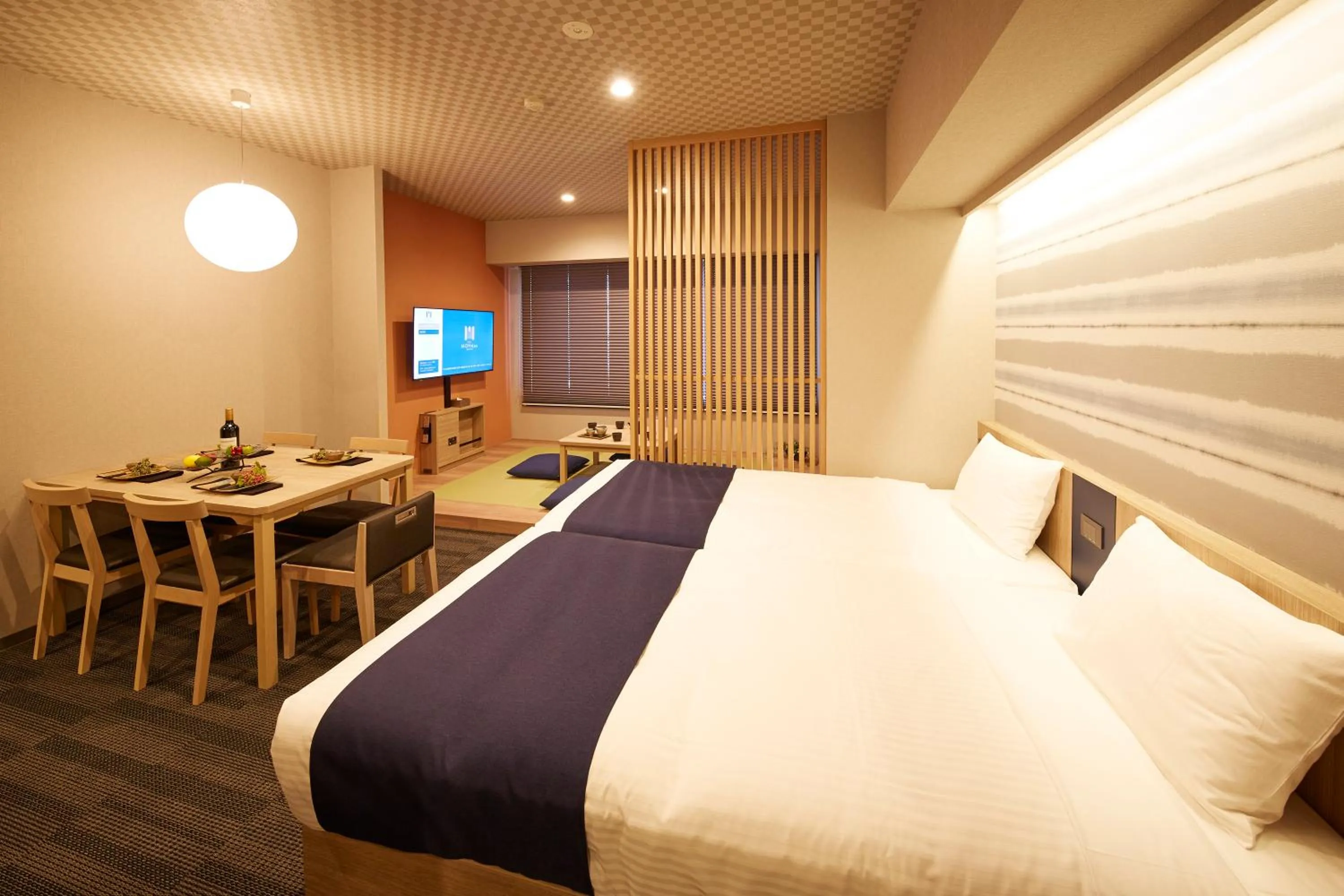 Bed in MONday Apart Premium Ginza Shintomicho