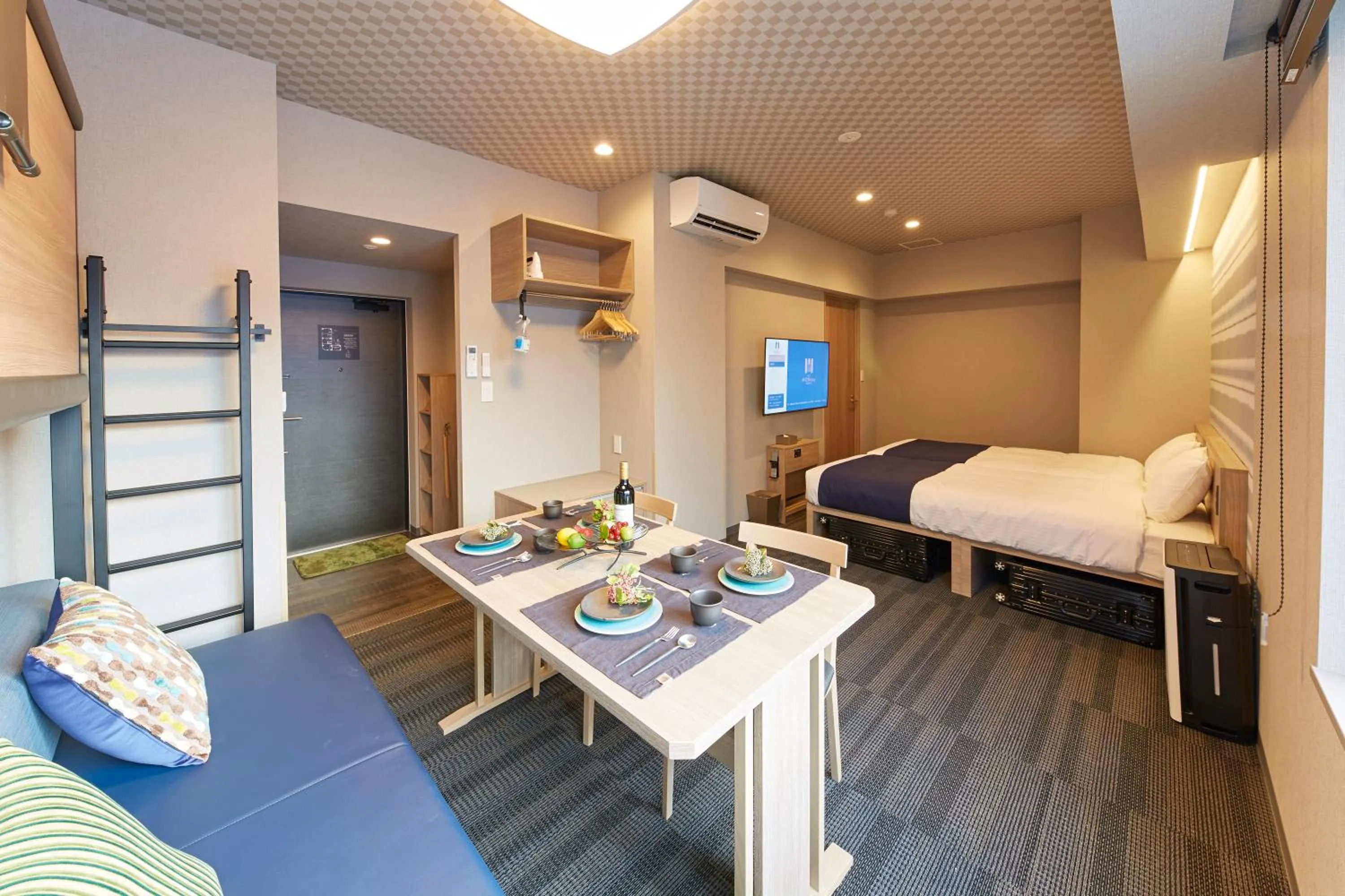 Bed in MONday Apart Premium Ginza Shintomicho