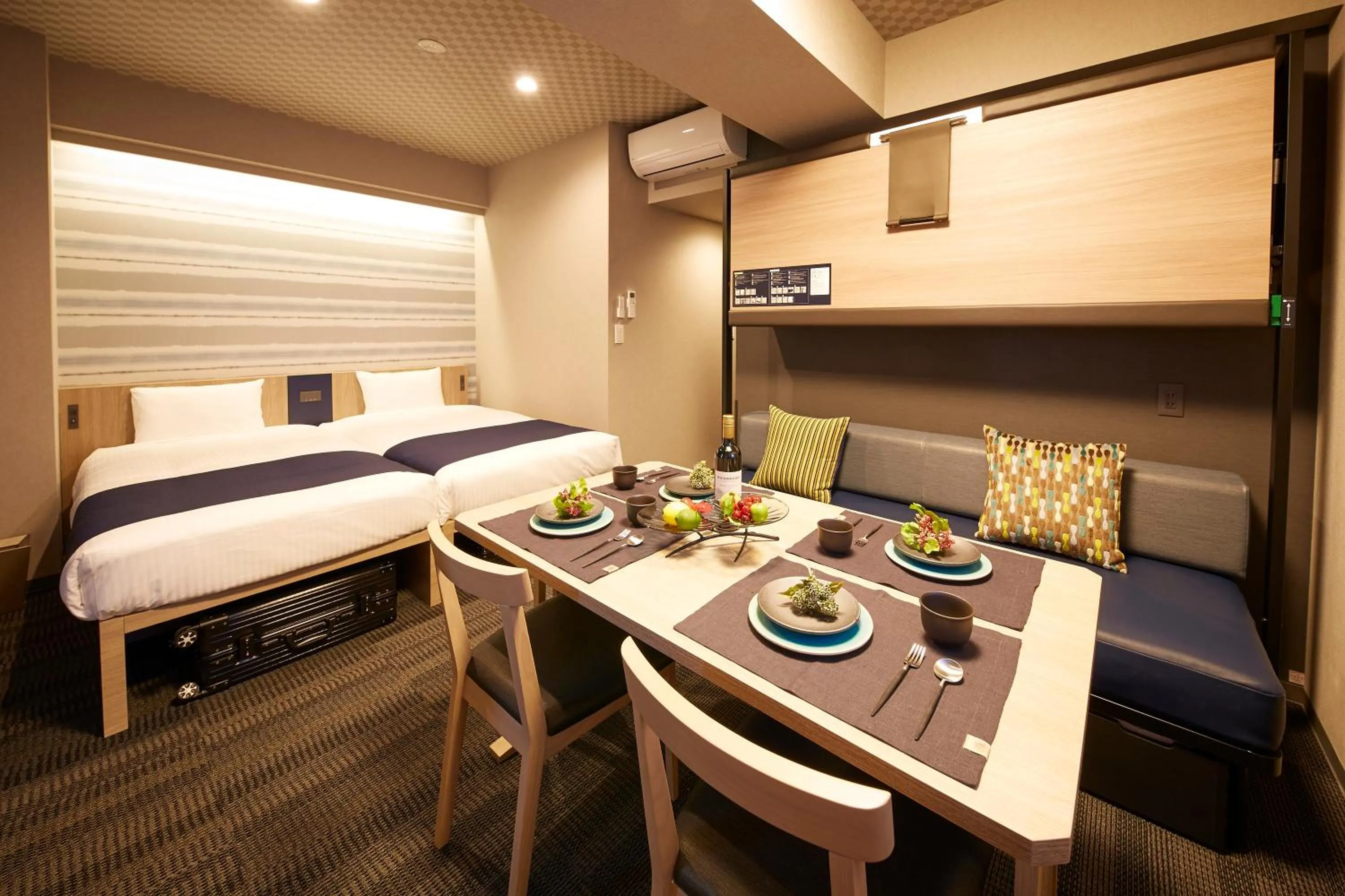 Bed in MONday Apart Premium Ginza Shintomicho