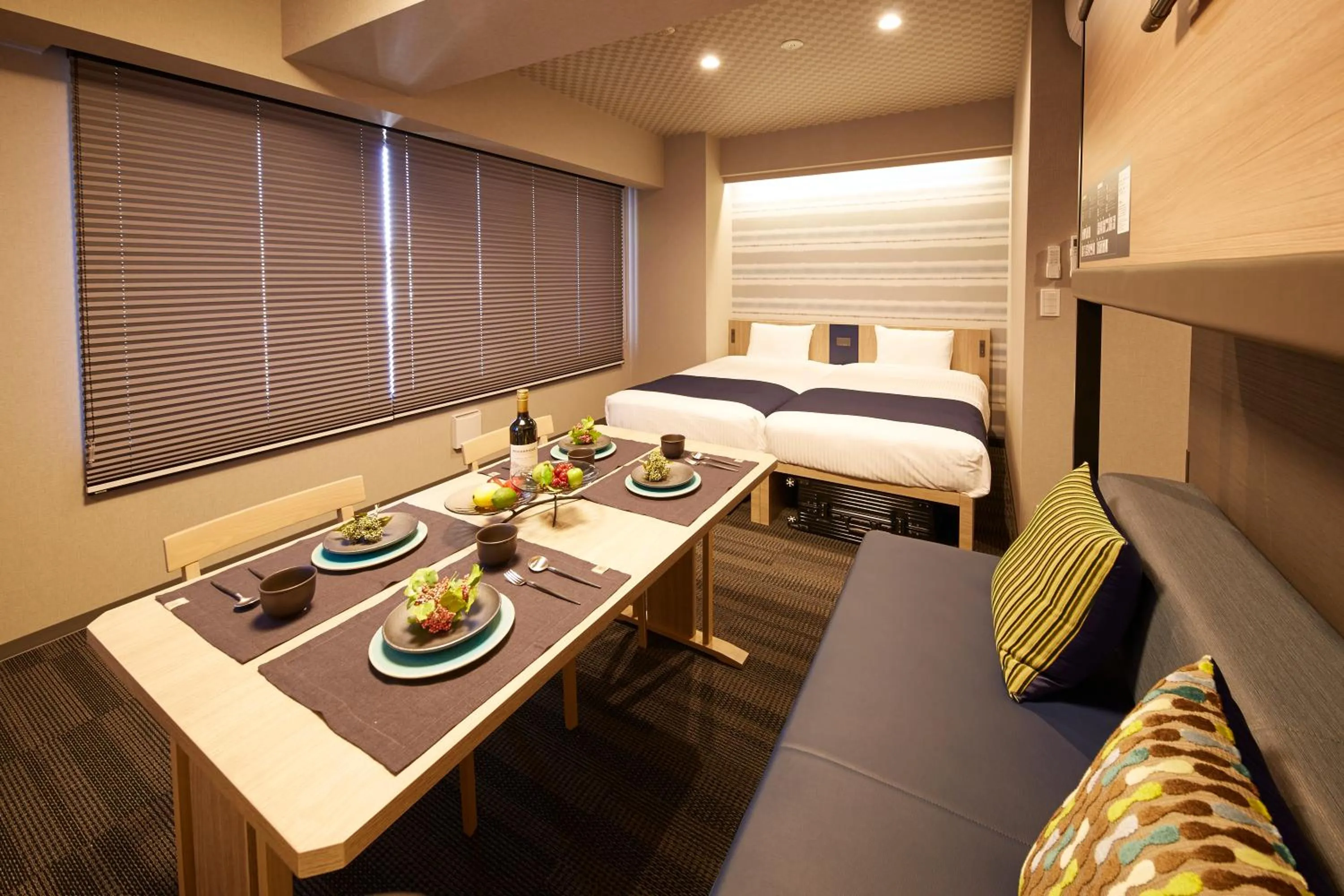 Bed in MONday Apart Premium Ginza Shintomicho