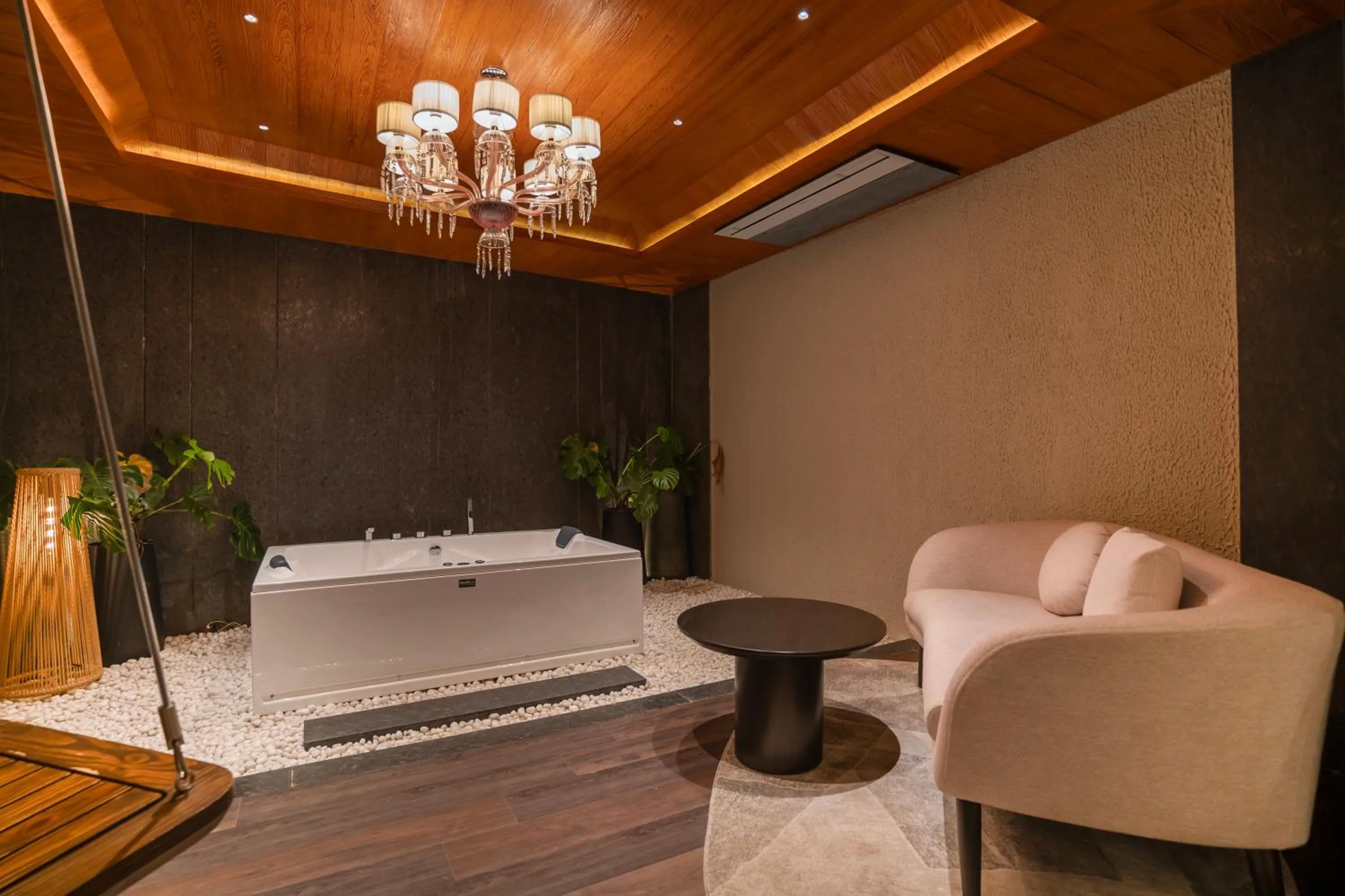 Seating area in Leela Resort, The Exotic Boutique Hotel - Pure Veg