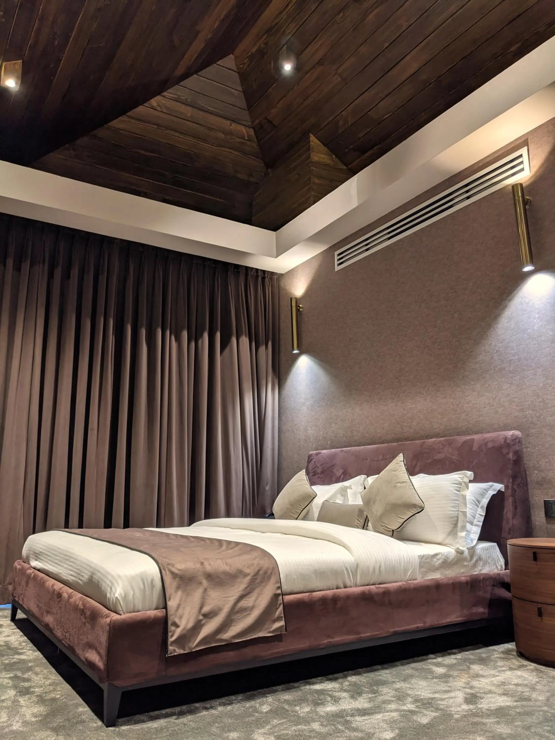 Bed in Leela Resort, The Exotic Boutique Hotel - Pure Veg