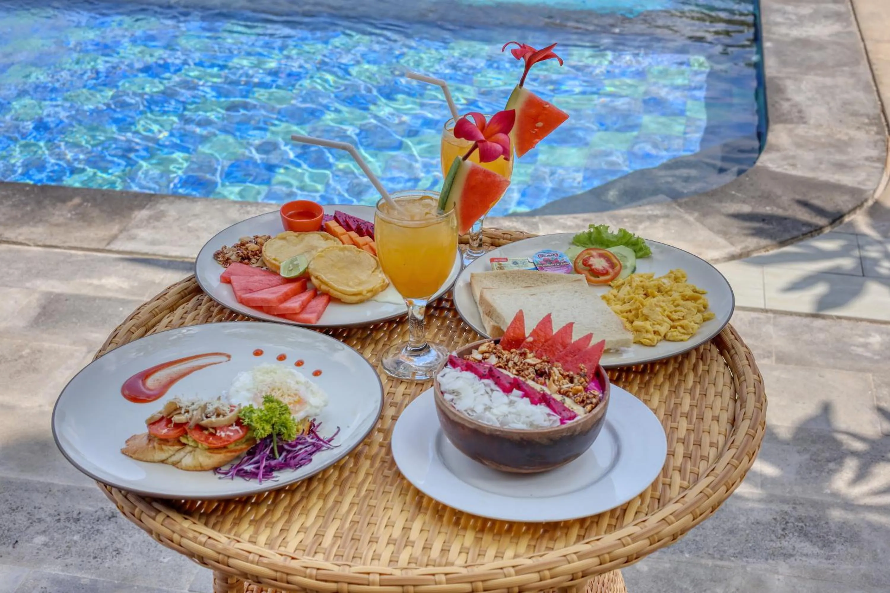 Pool view in NG Sweet Home