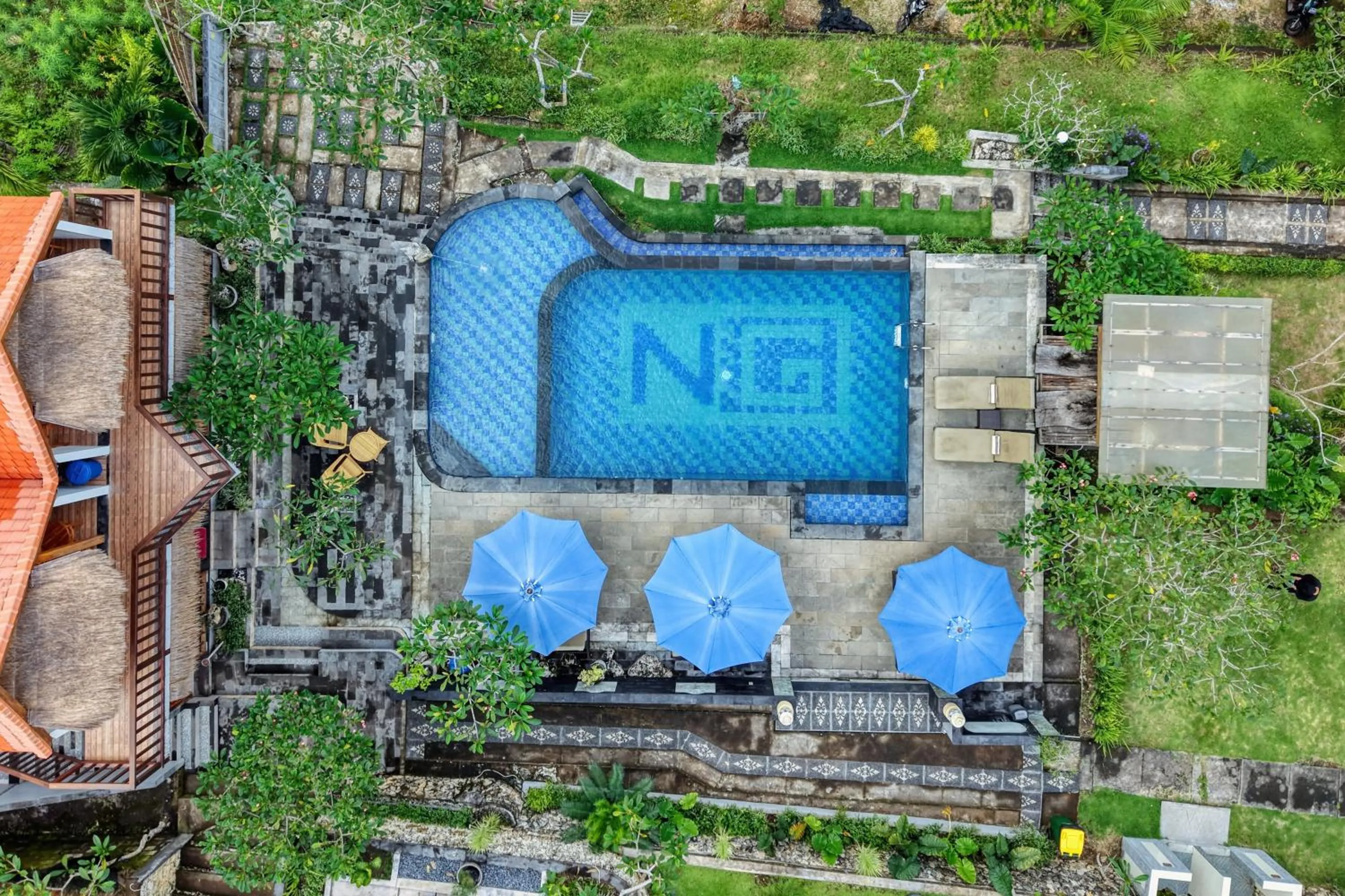 Pool view in NG Sweet Home