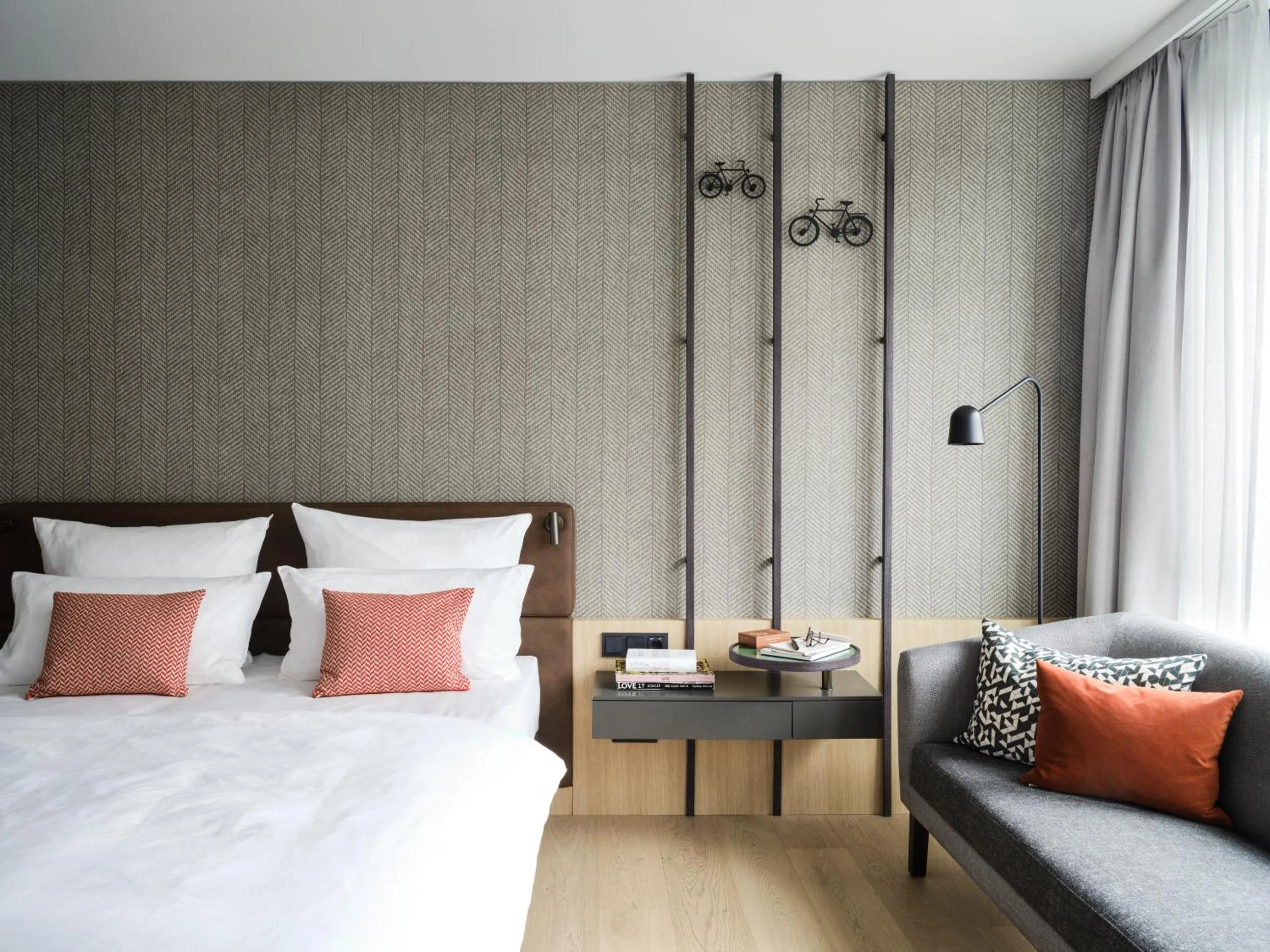 Bed in ATLANTIC Hotel Münster