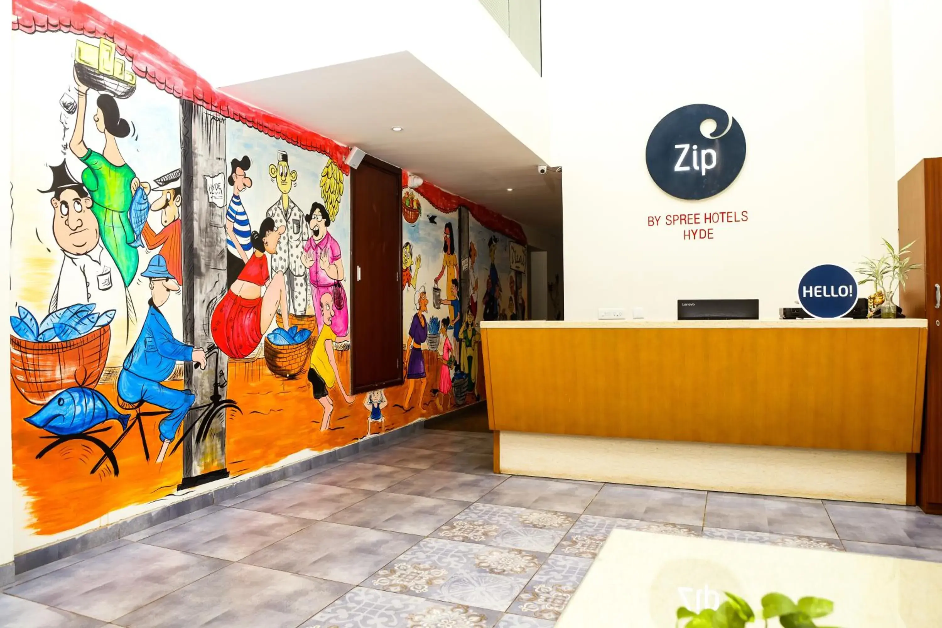 Lobby or reception in Zip By Spree Hotels Hyde Goa Lobby or reception in Zip By Spree Hotels Hyde Goa