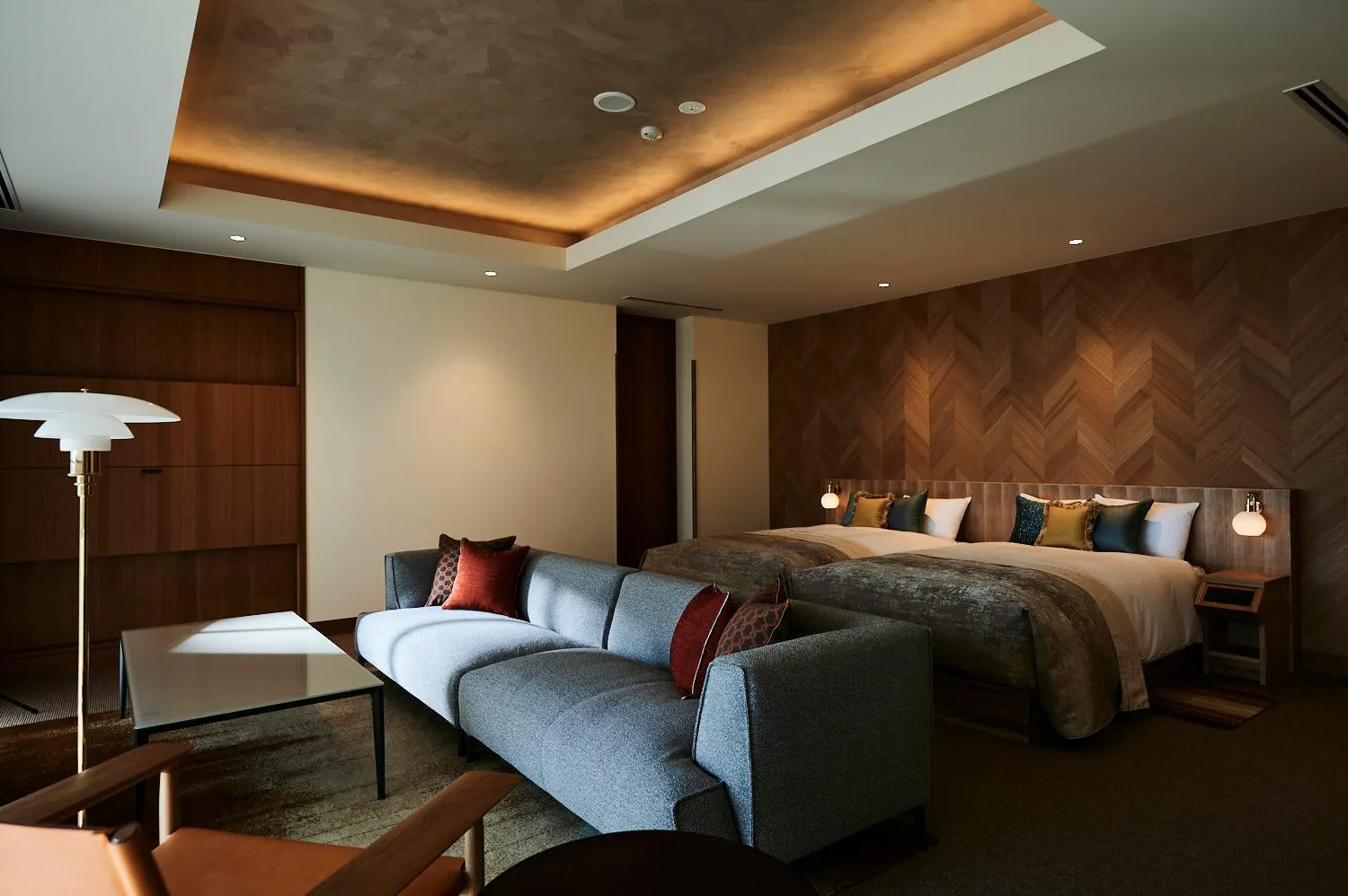 Living room, Bed in THE HIRAMATSU KARUIZAWA MIYOTA