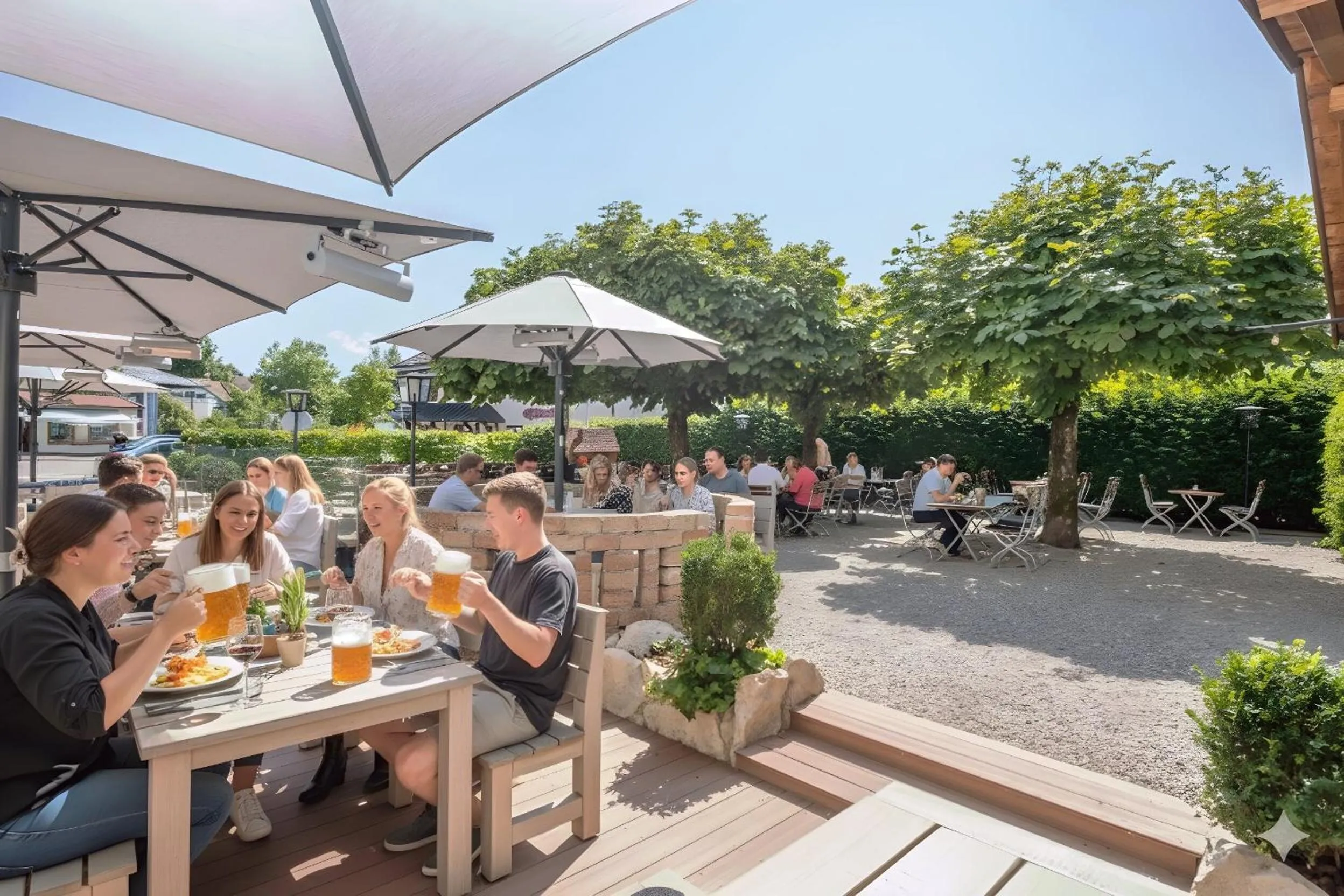 Garden in Hotel Alte Post