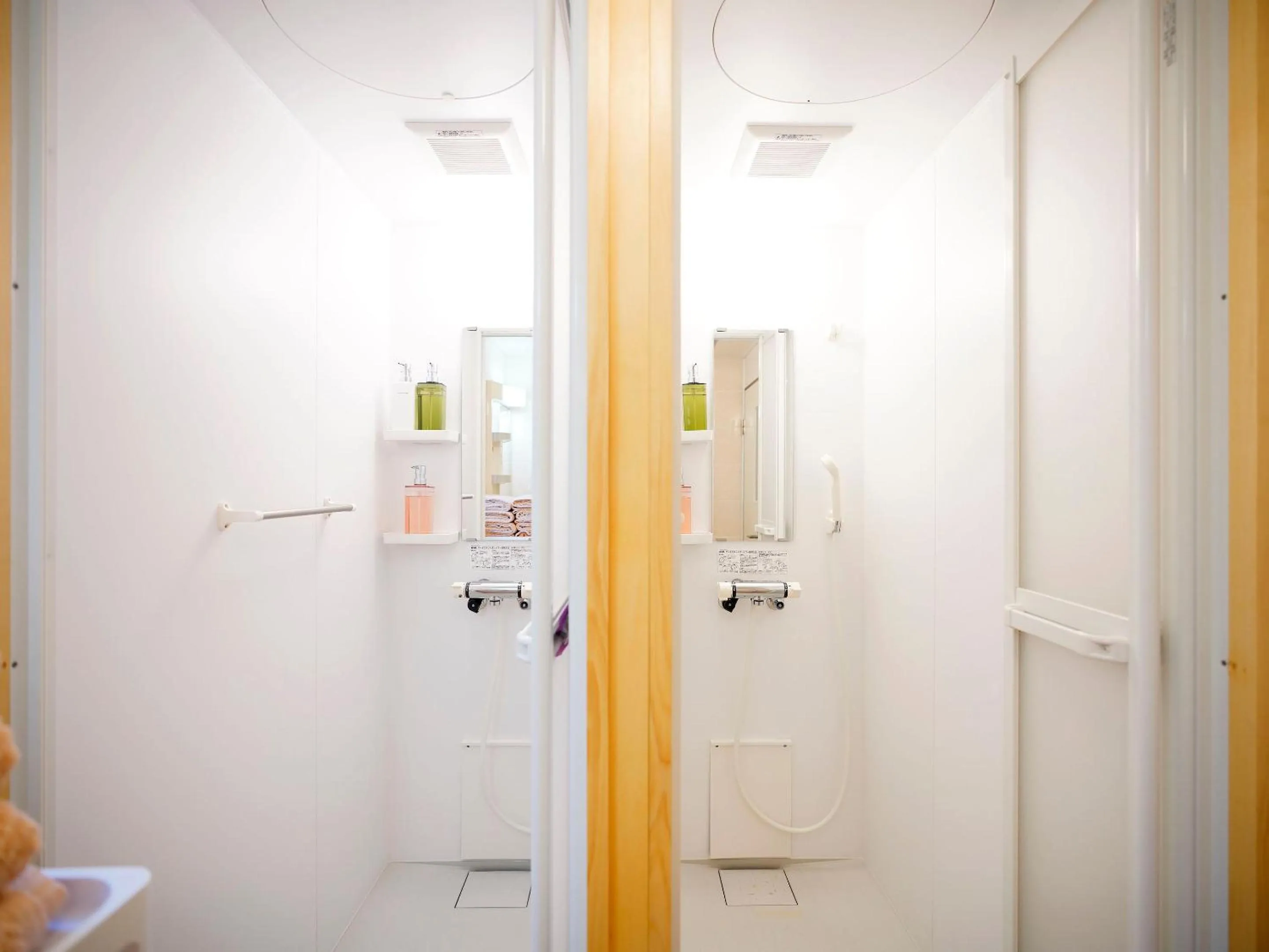 Shower in Mcity in Maejima