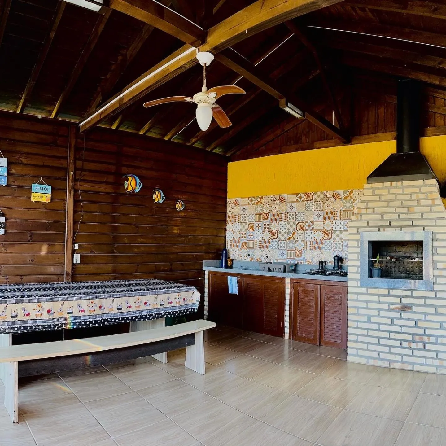 BBQ facilities in Pousada Alaia