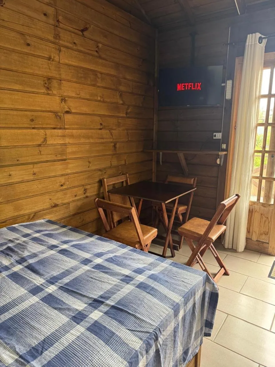 Bed in Pousada Alaia
